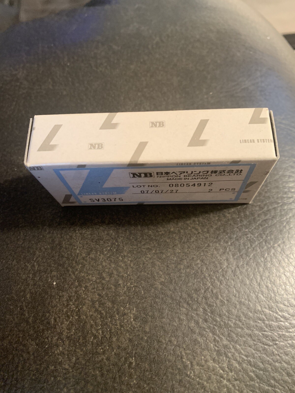 NIB NB NIPPON BEARING Corp. SV 3075 07/07/27 2 PCS LINEAR SYSTEM JAPAN