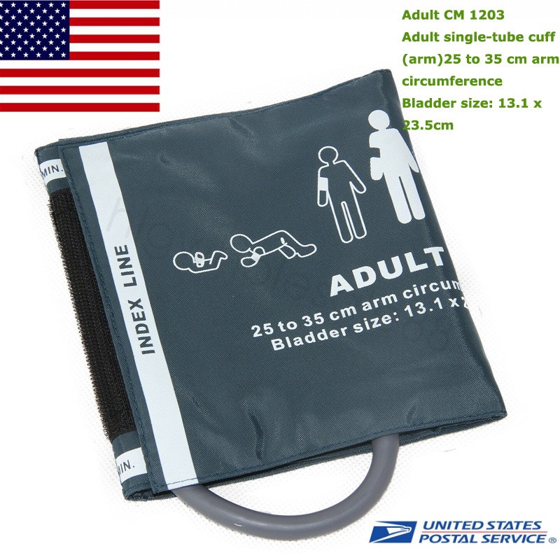 Adult size NIBP Cuff Single Tube Blood Pressure Cuff Arm Circumference 25-35cm