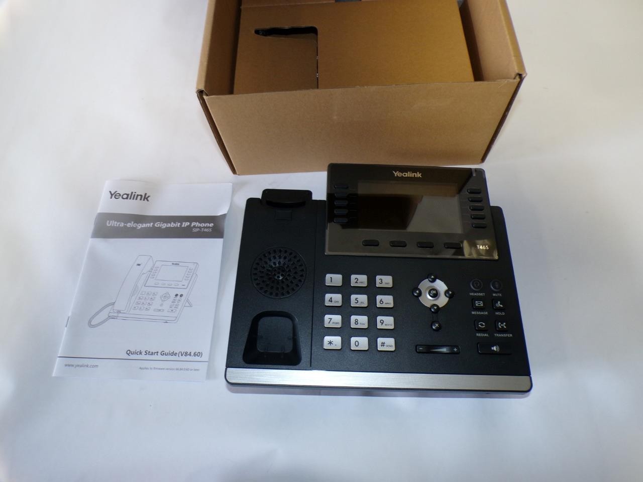 *New* Yealink SIP-T46S Ultra-Elegant Gigabit IP Phone VoIP Desk Phone (B4644)