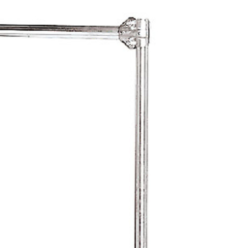 Clothing Garment Rack Z-Truck Rolling Single Rail OSHA Heavy Duty 300 Pounds