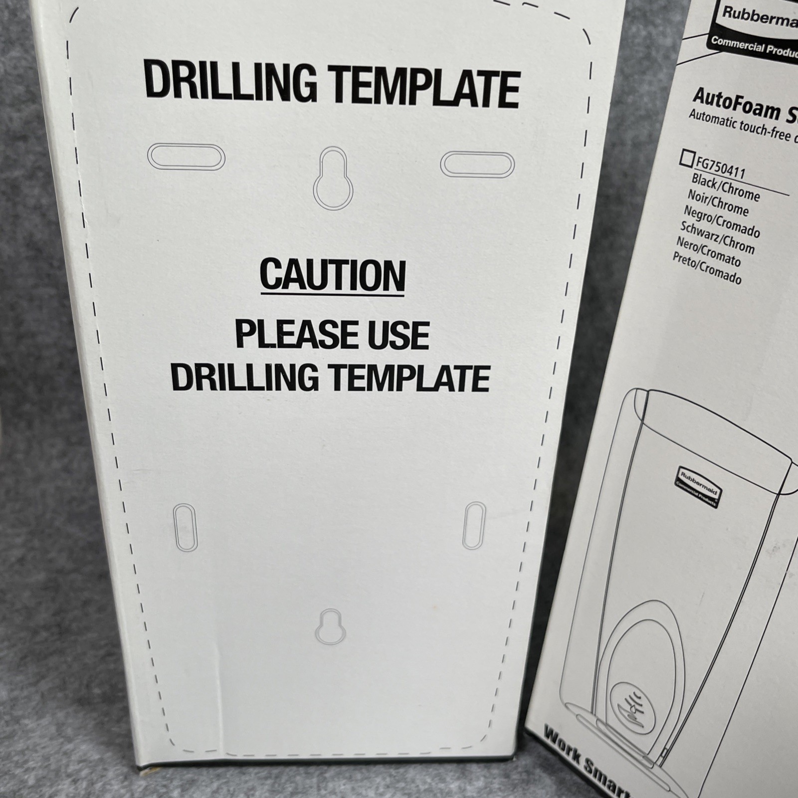 Rubbermaid AutoFoam Dispenser FG750140 White/Grey Color New Lot Of 2