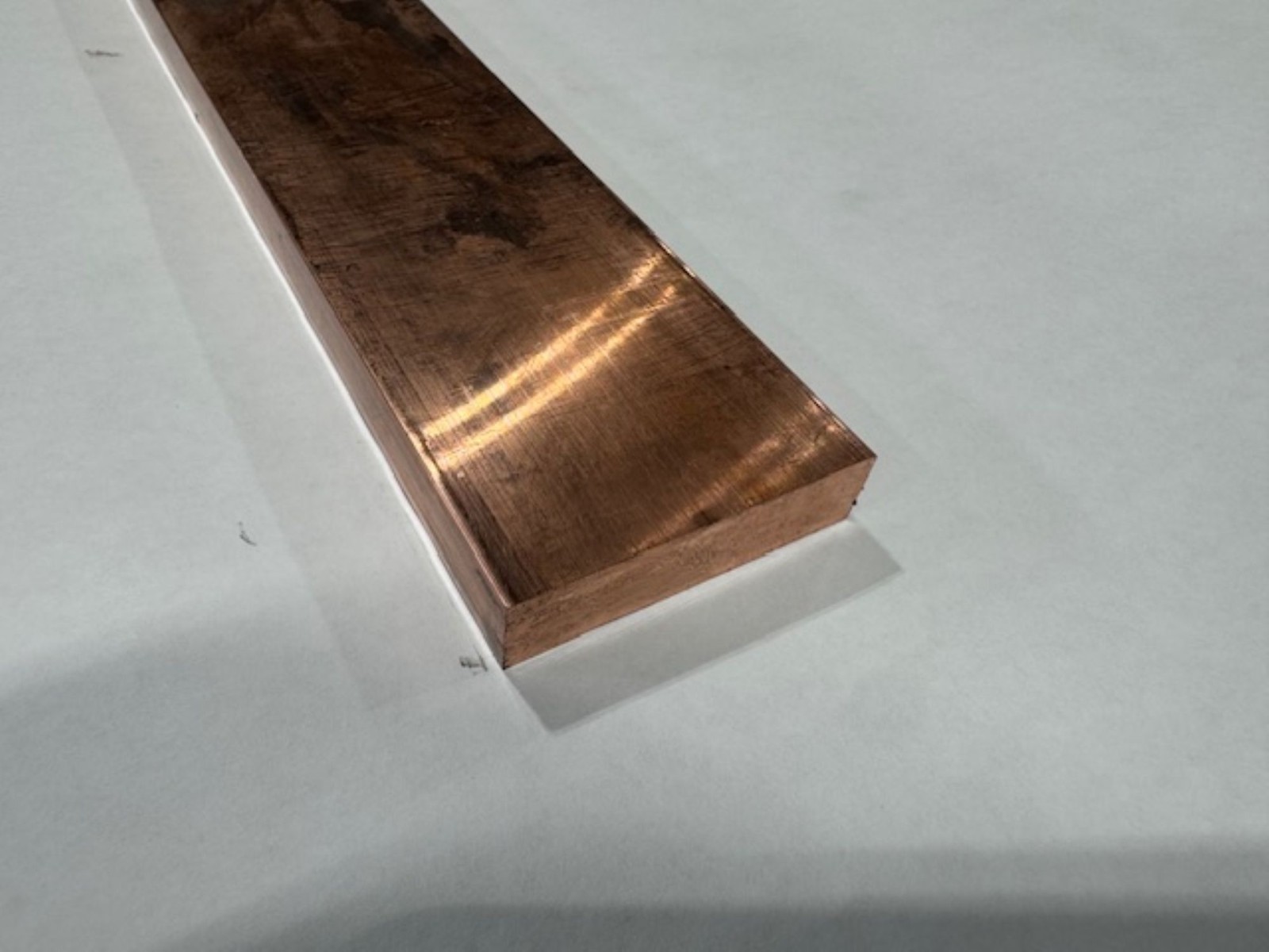 1/2″ x 3″ Copper 110 Flat Bar x 6 Inches Long