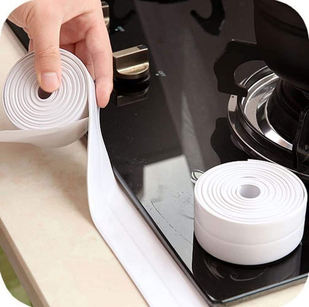 Caulk Tape – Waterproof Self-Adhesive Caulking Tape 1.5″ x 10.5Ft for Toilet …