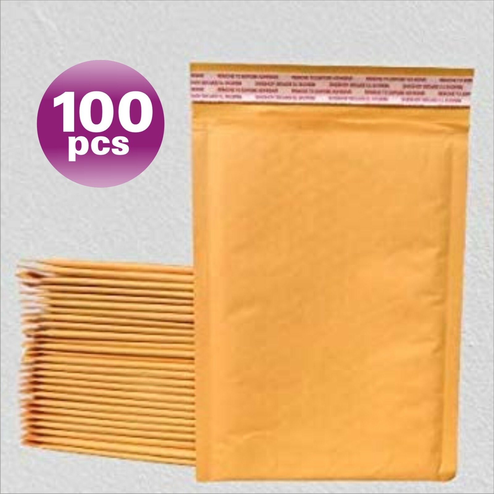 Fantasybuy® 100 #5 Kraft Bubble Padded Envelopes Mailers 10.5 X 15