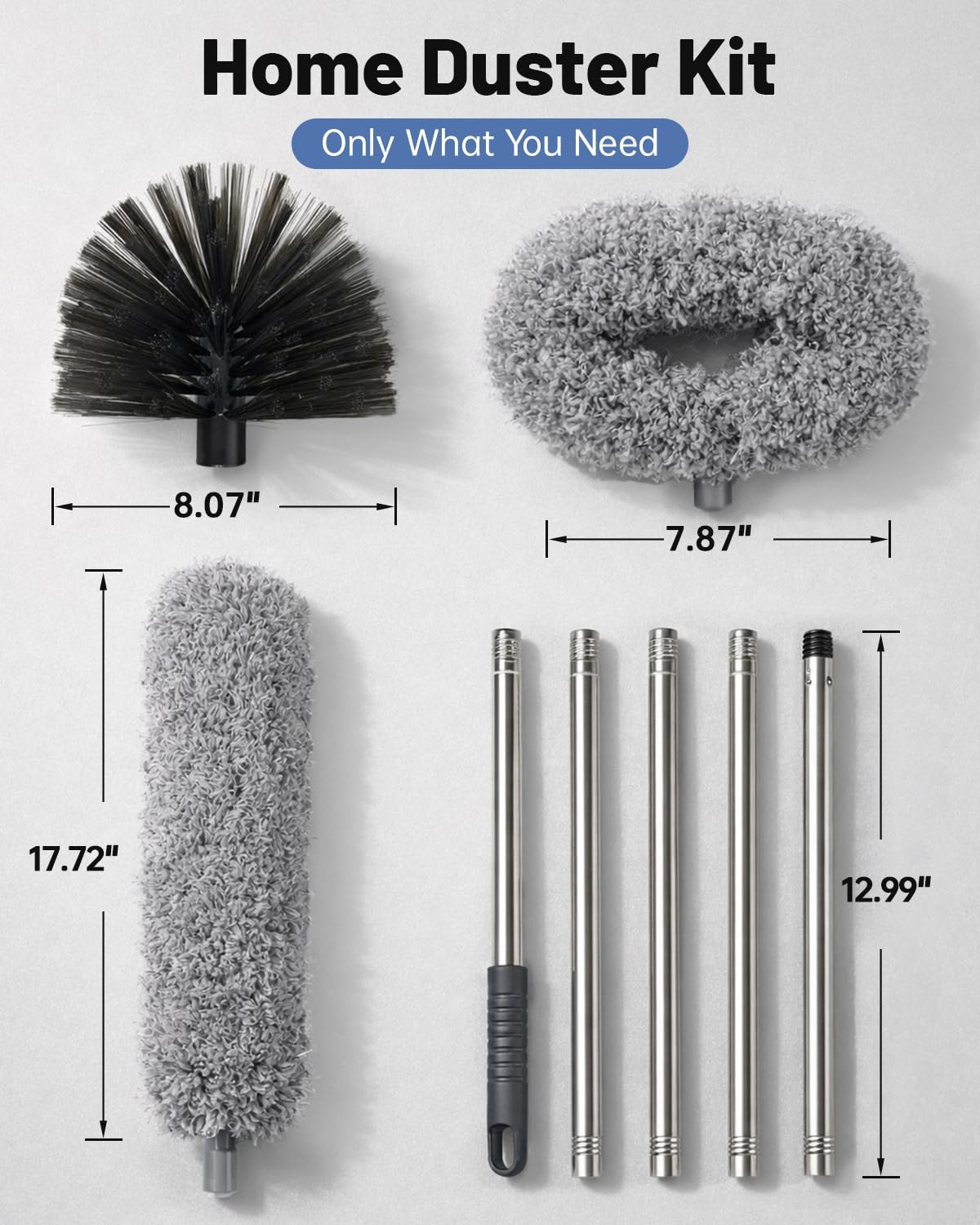 Oosofitt Practical 3 In 1 Dusters Kit For Cleaning Efficient Duster Extension