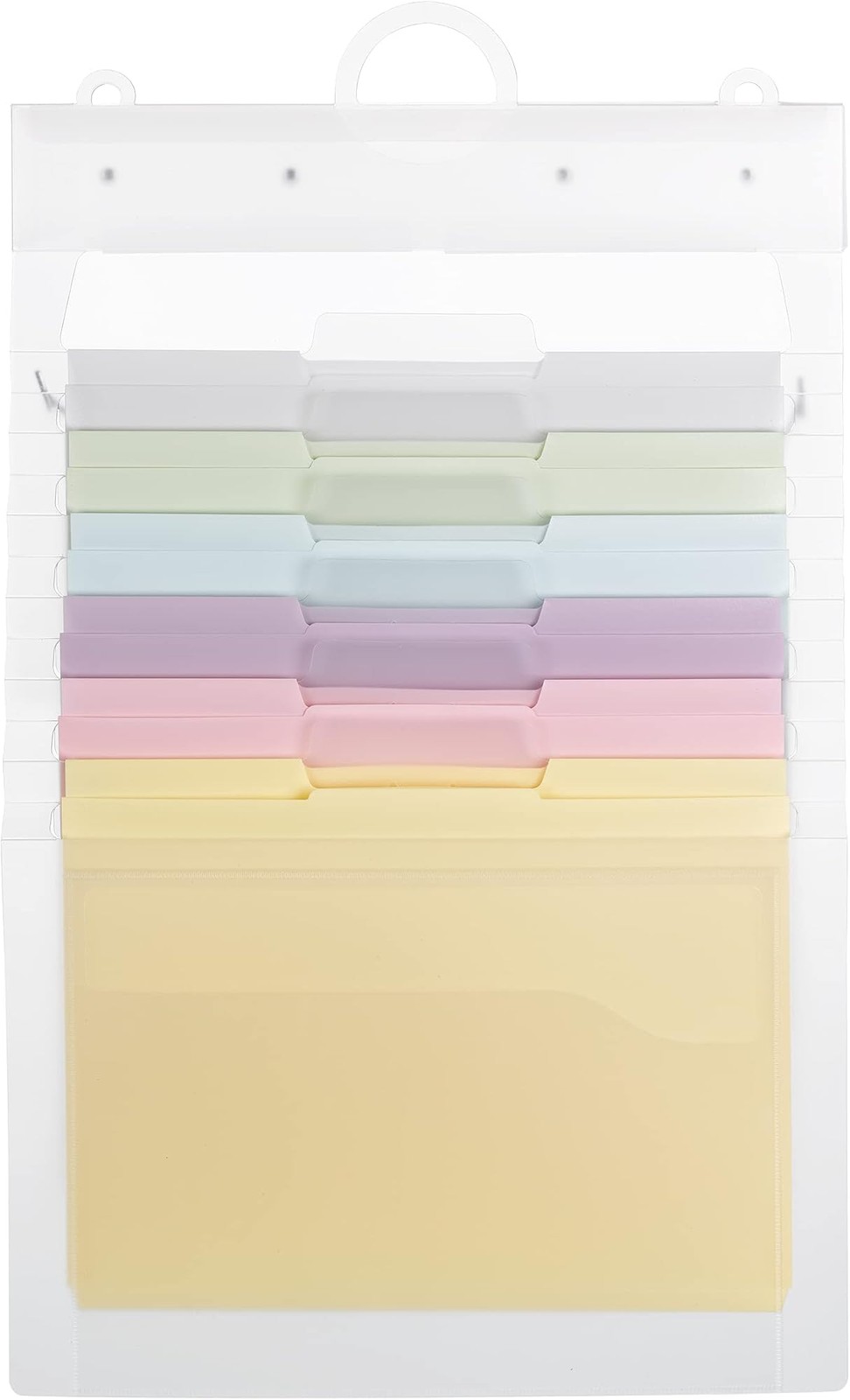 SMEAD Cascading Wall Organizer Gen 2, 6 Pockets, Letter Size, Pastel (92064)