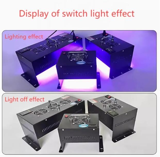 Conveyor Belt Dedicated UV Curing Lamp Light Belt Timing Function PLC Control