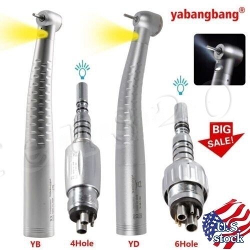 YABANGBANG Dental Fiber Optic LED High Speed Handpiece / LED Quick Coupler 4H/6H