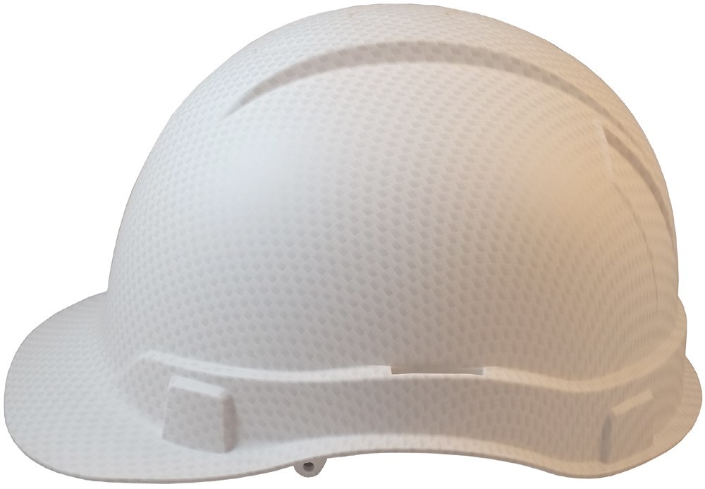Pyramex Ridgeline Cap Style Hard Hat with 4pt Suspension – Matte White Graphite