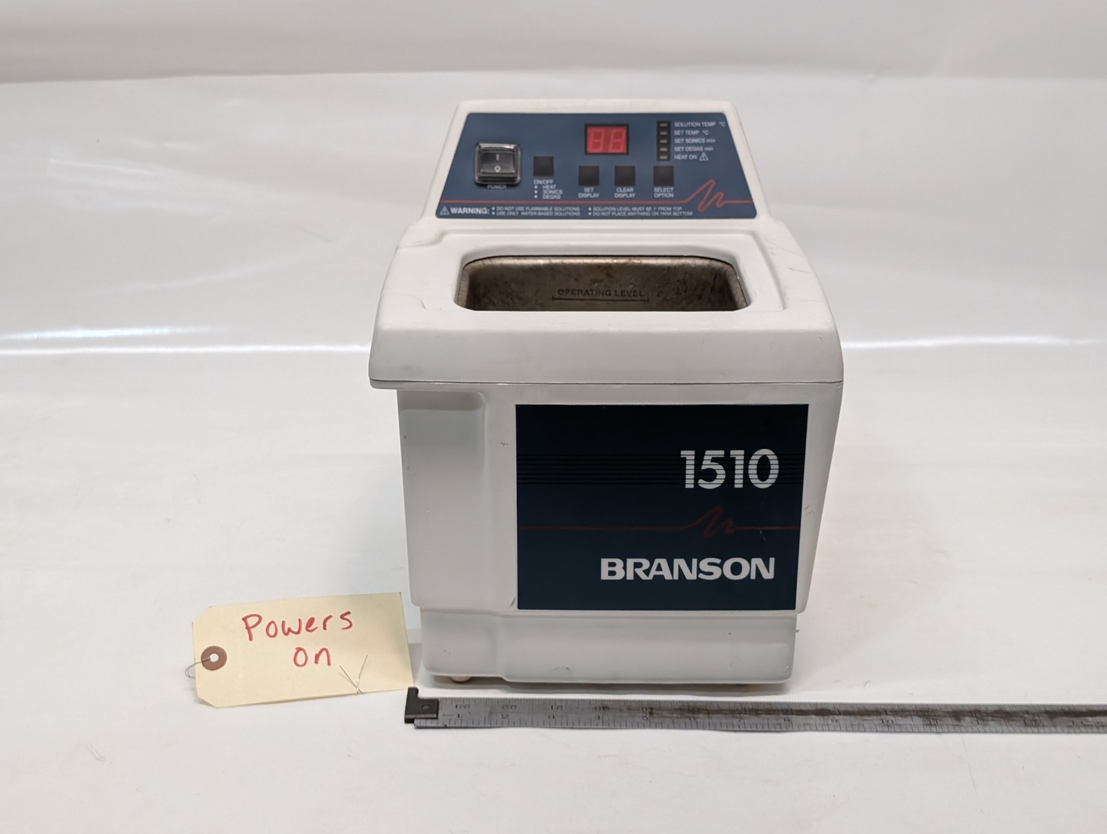 Branson 1510R-DTH Bransonic ultrasonic cleaner heated digital benchtop