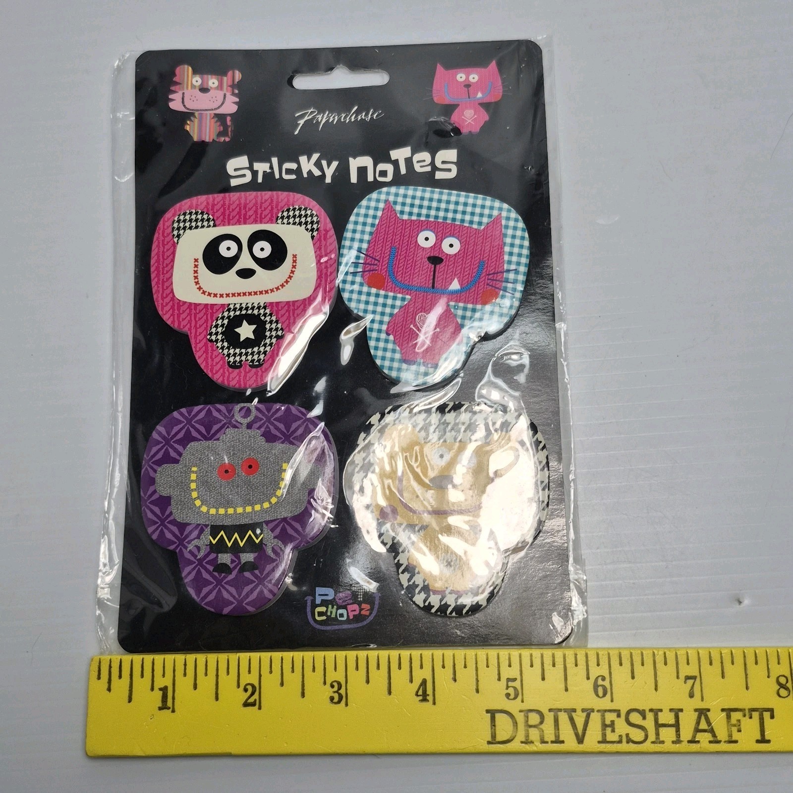 Paperchase Pet Chopz Novelty Sticky Notes Dogs Cats Robots Panda Stationary New