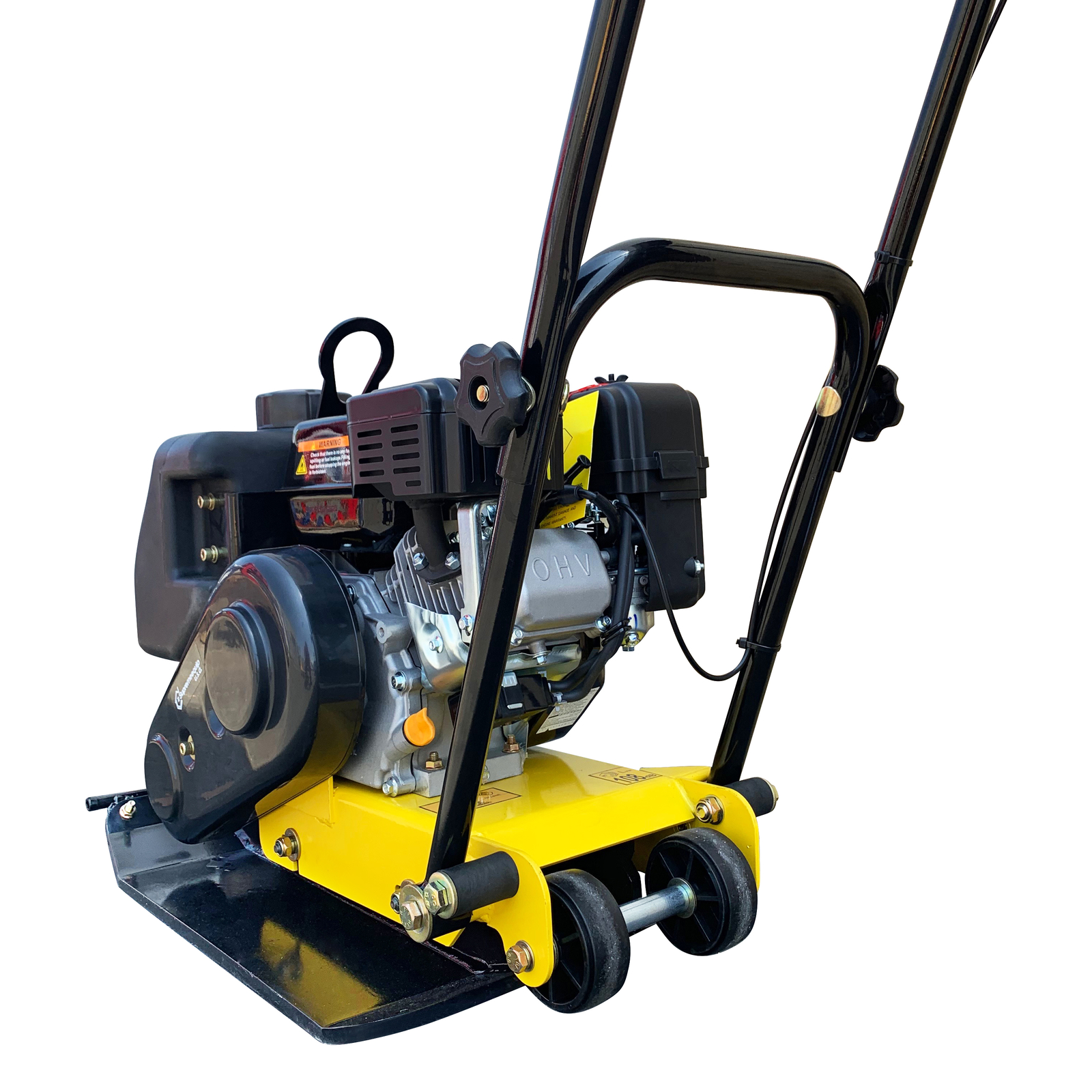 Walk Behind Vibratory Plate Compactor w/ Water Tank Heavy Duty Large Plate 6.5hp