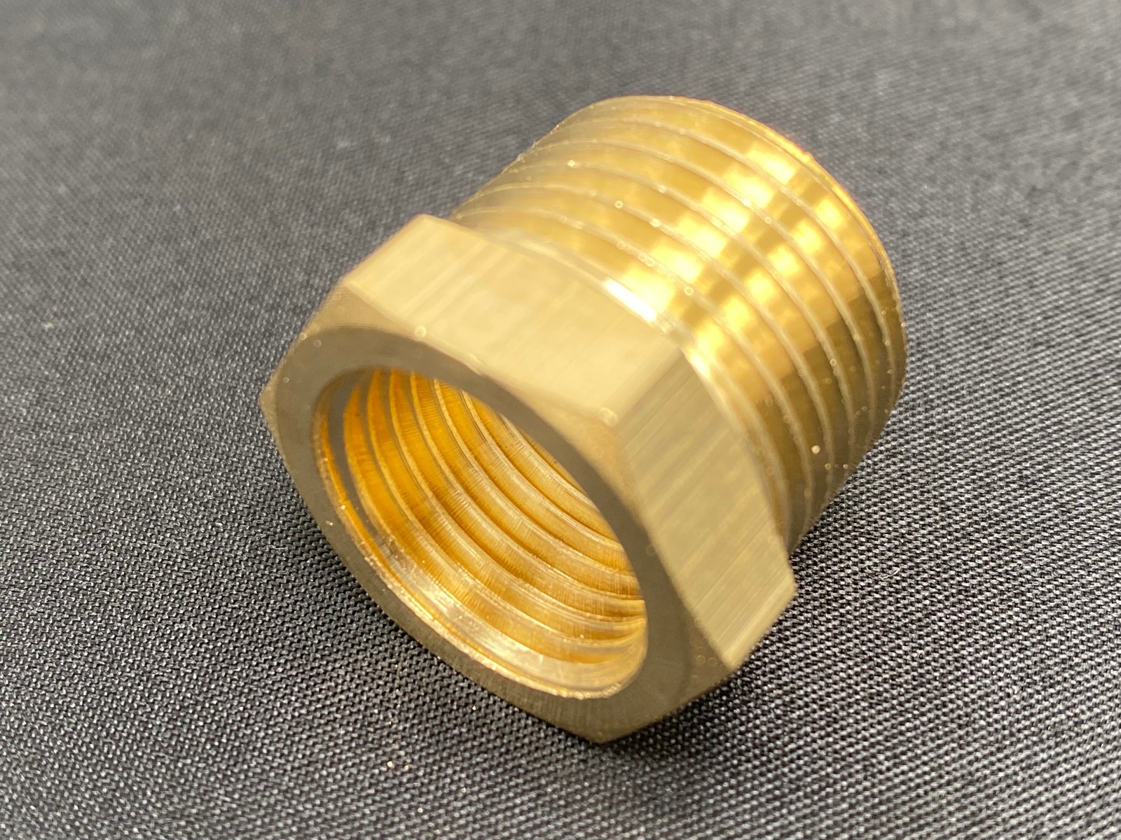 4 PK Hex Reducer Bushing 1/2″ Male x 3/8″ Female NPT Adapter Pipe Fitting Brass