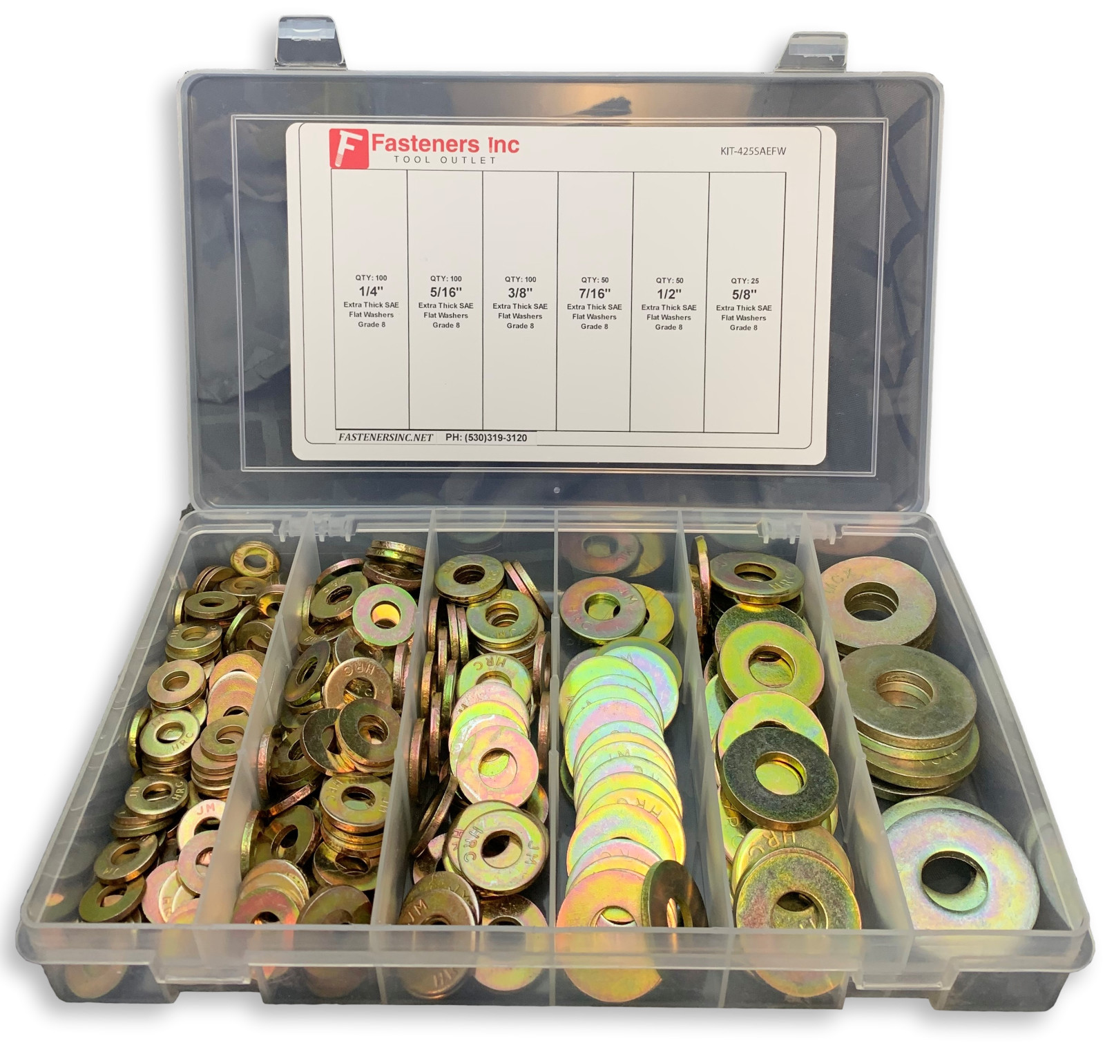 1/2″ USS Extra Thick MCX Style Flat Washers Grade 8 Steel Zinc Yellow