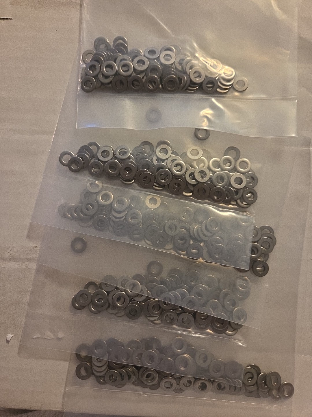 (500) Stainless Steel #8 Machine Screw 8-32 Flat Washer 18-8 SS