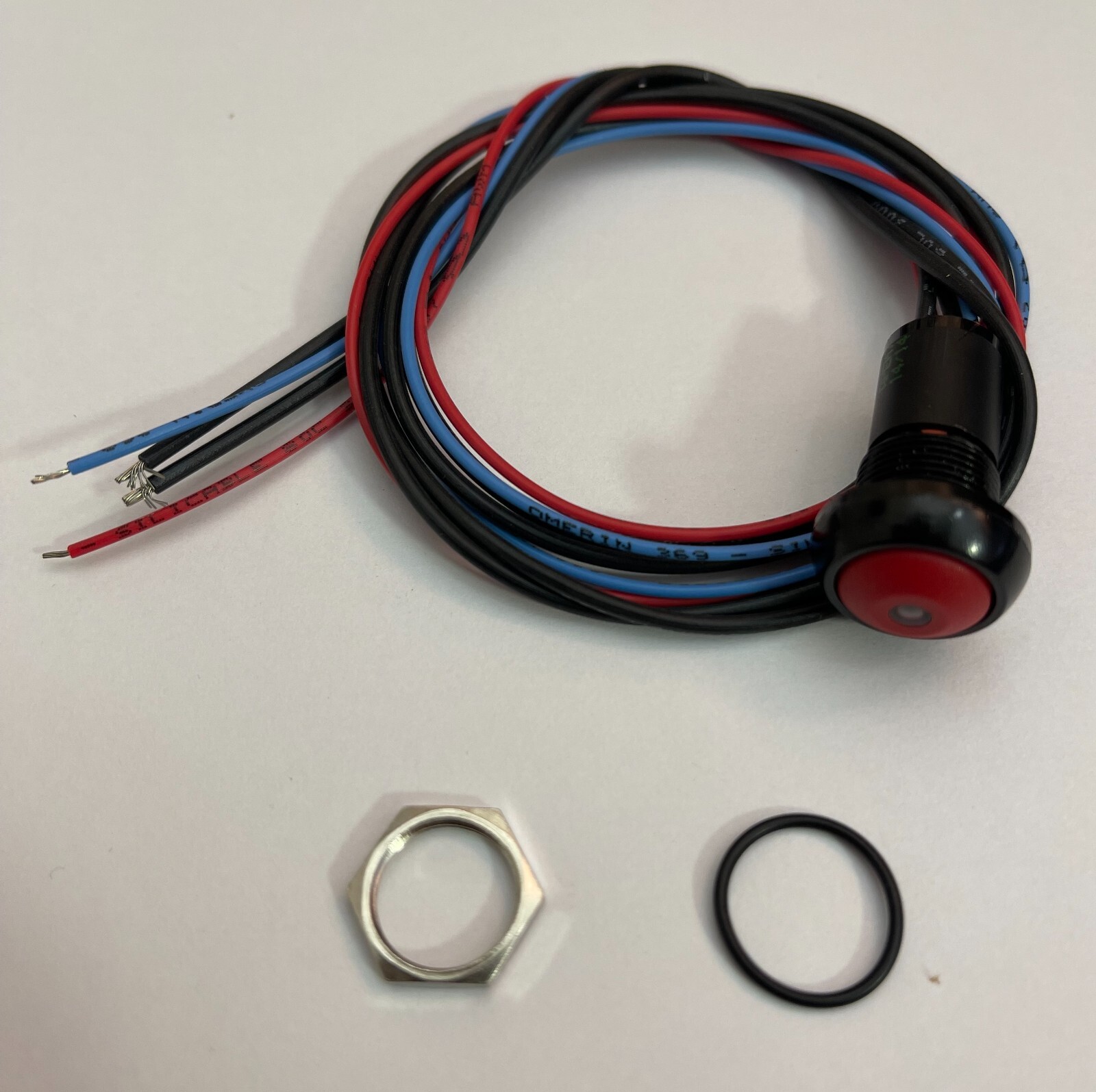 NEW 2-pcs Bodine/APEM Four-Wire Indicator Light/Test Switch (4W-ITS) IP67 Rated