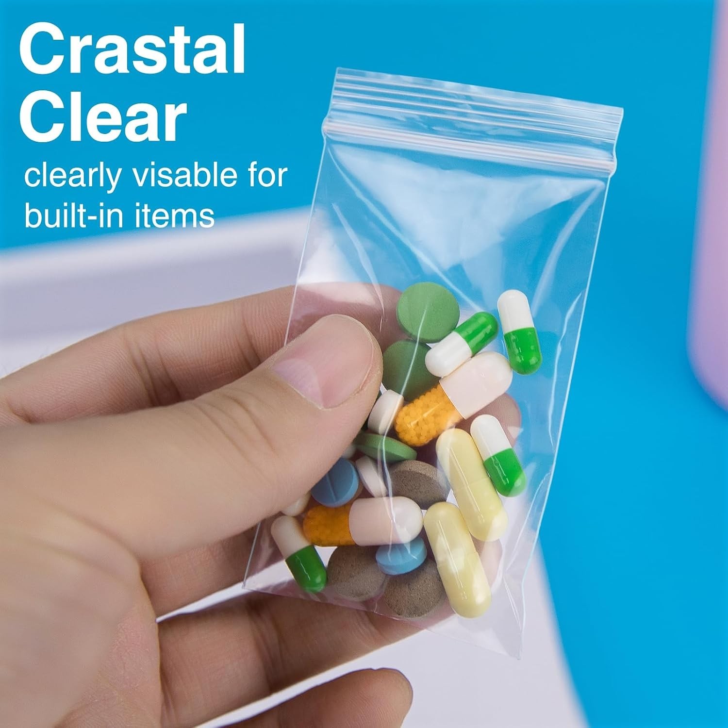 Value Pack of 1200 Resealable 2×3 Plastic Zip Bags – Perfect for Daily Use