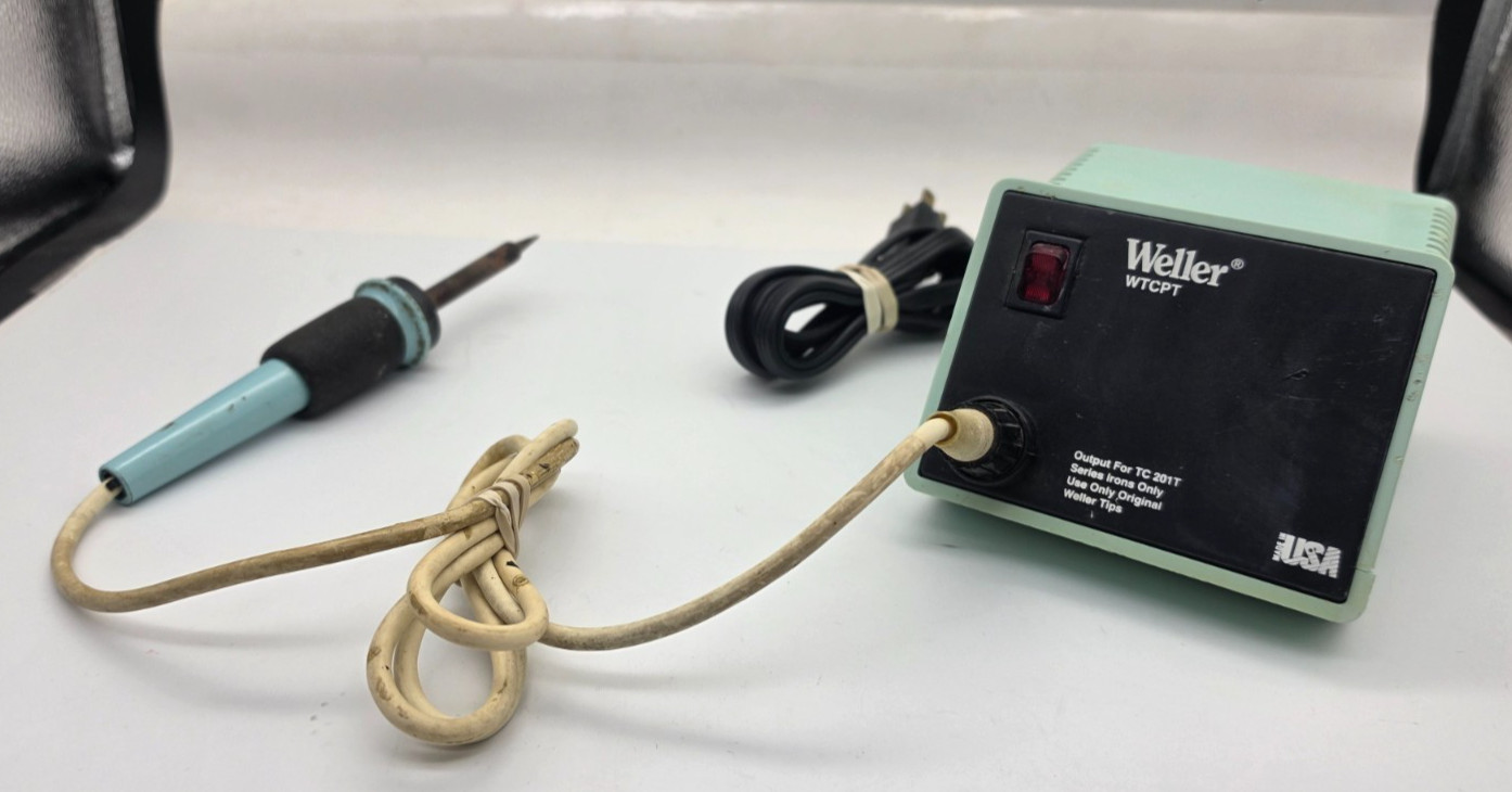 Weller WTCPT Soldering Station Iron Temperature Controlled TC201T / PU120T