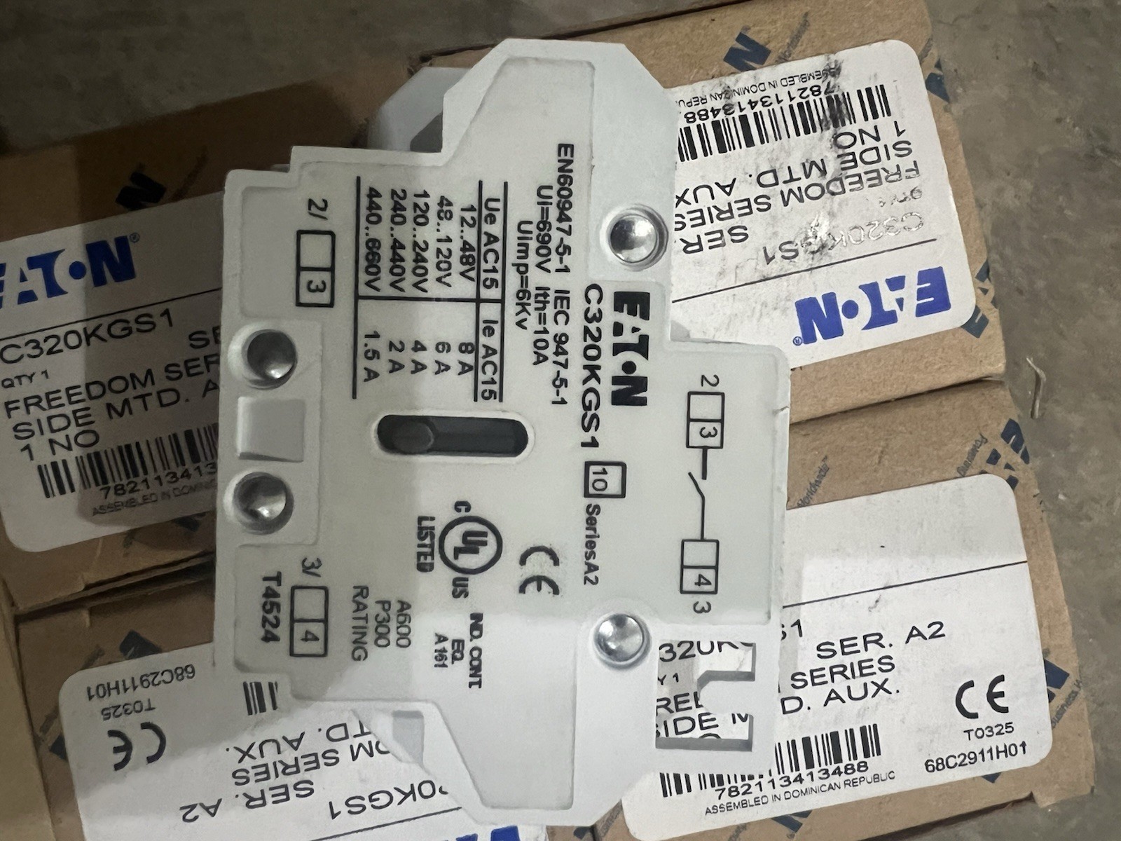 NEW Eaton Cutler Hammer C320KGS21 Auxiliary Contact 1NC Series A2