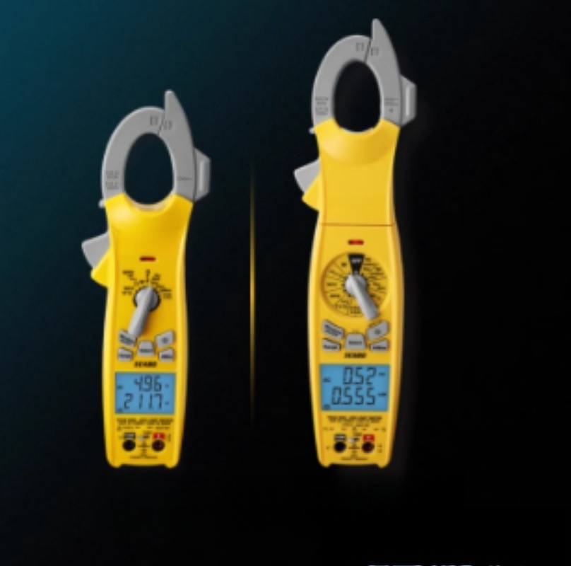 Clamp Meter with Rotatable Dial and LED Flashlight, Now Available.