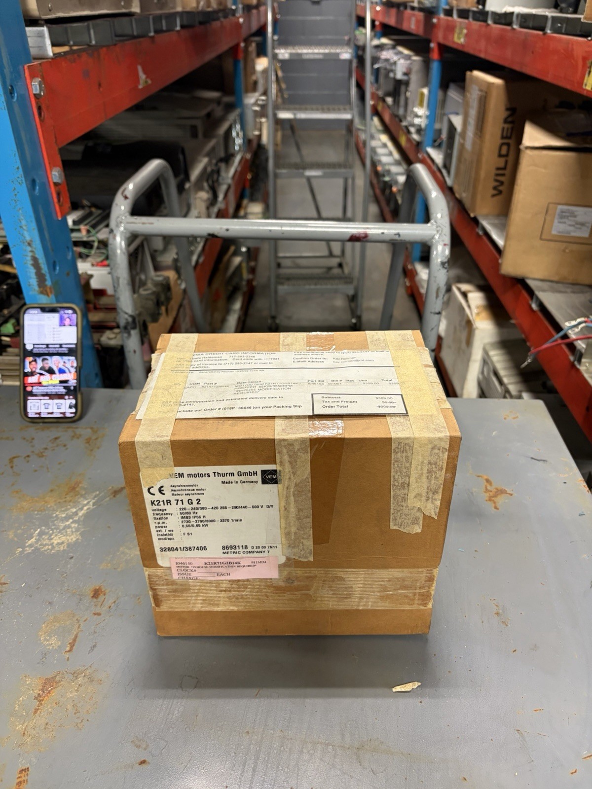 NEW VEM ELECTRIC MOTOR K21R 71 G 2 50/60 HZ K21R71G2B14K