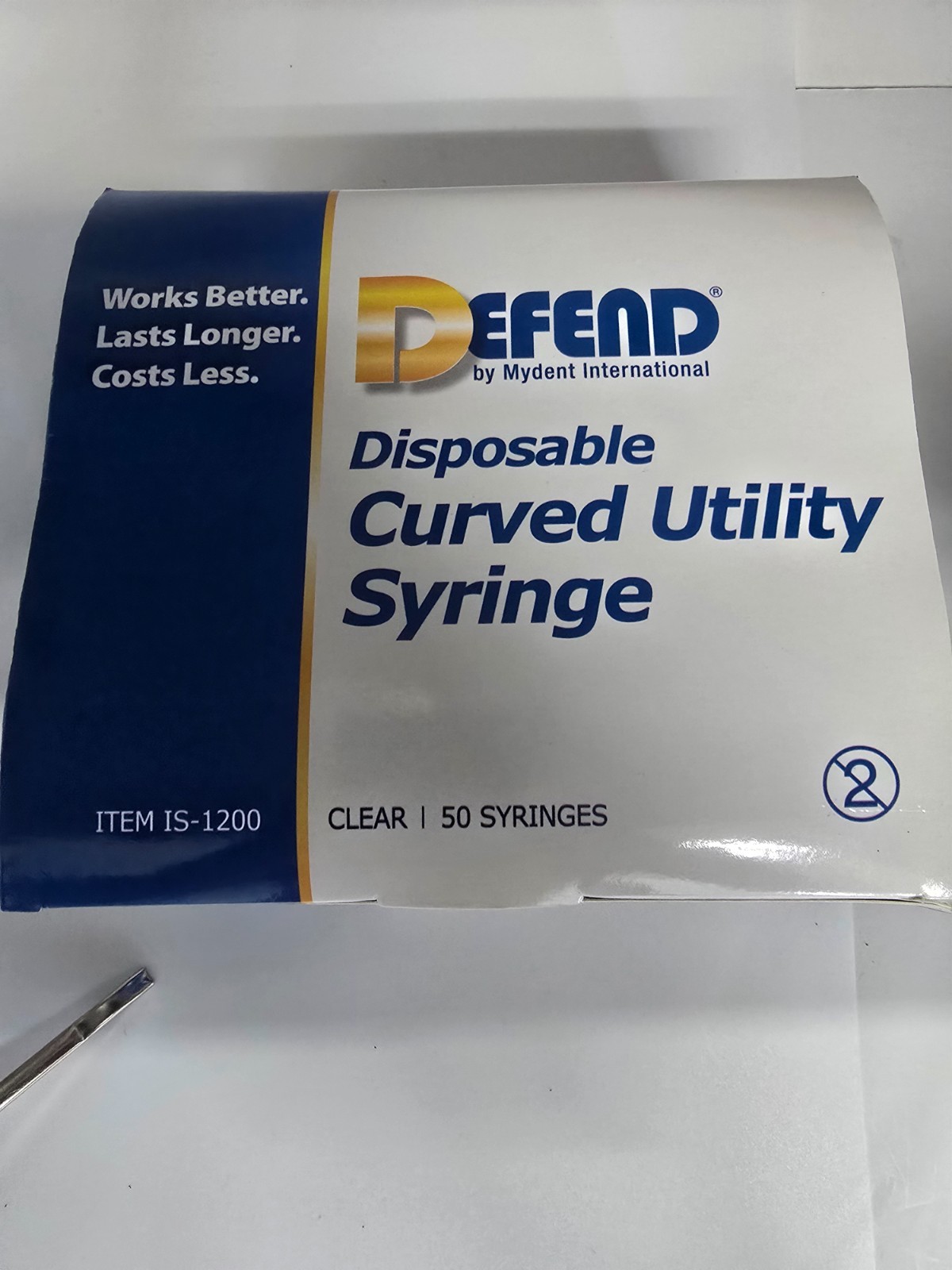 12cc Curved Tip Oral Irrigation Syringes Disposable Dental Utility (50 count)