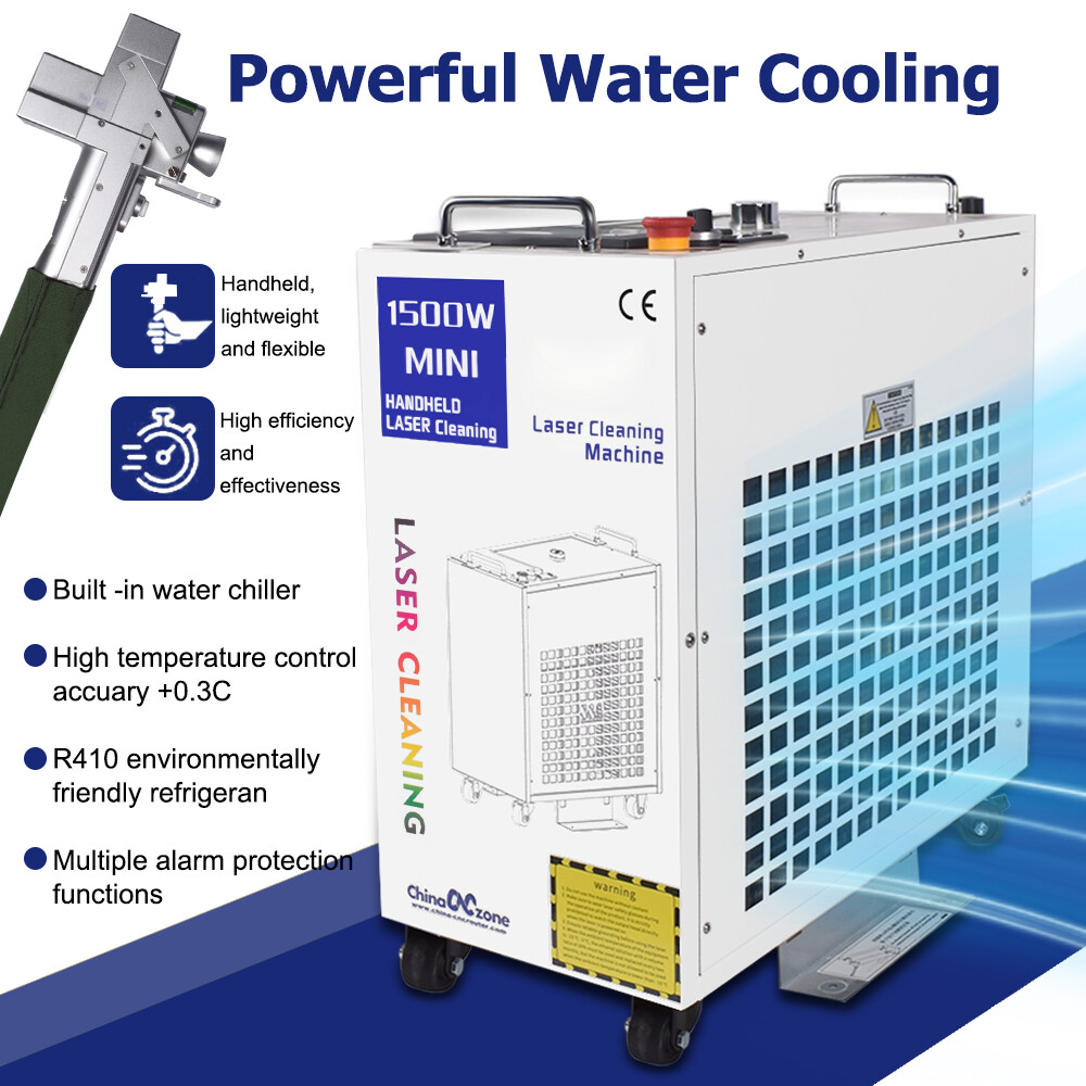 1500W Handheld Fiber Laser Cleaning Machine For Cleaning Rust/Oil/Paint Remove