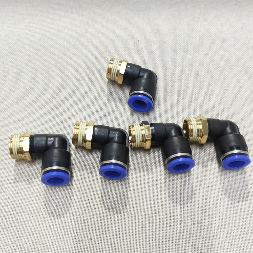 3/8″ OD Tube X 3/8″ NPT 10Pcs Pneumatic Male Elbow Push To Connect Air Fittings