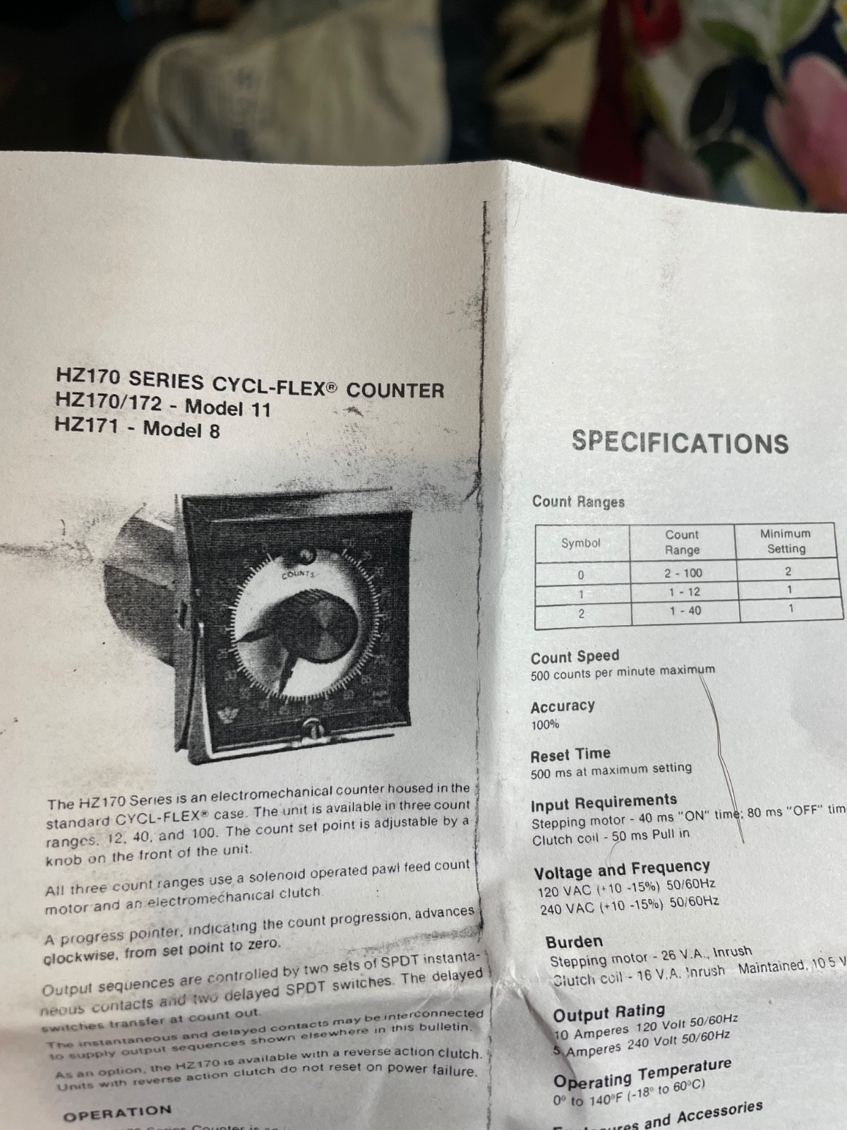 NIB EAGLE SIGNAL HZ172A6 Timer Module 0-40 120 Volt New Danaher Controls