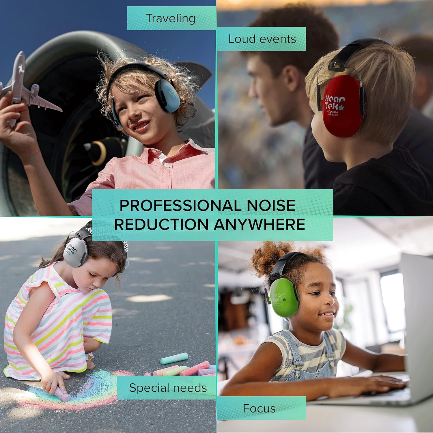Lightweight Noise Cancelling Headphones | Low-Profile Ear Muffs for Noise…