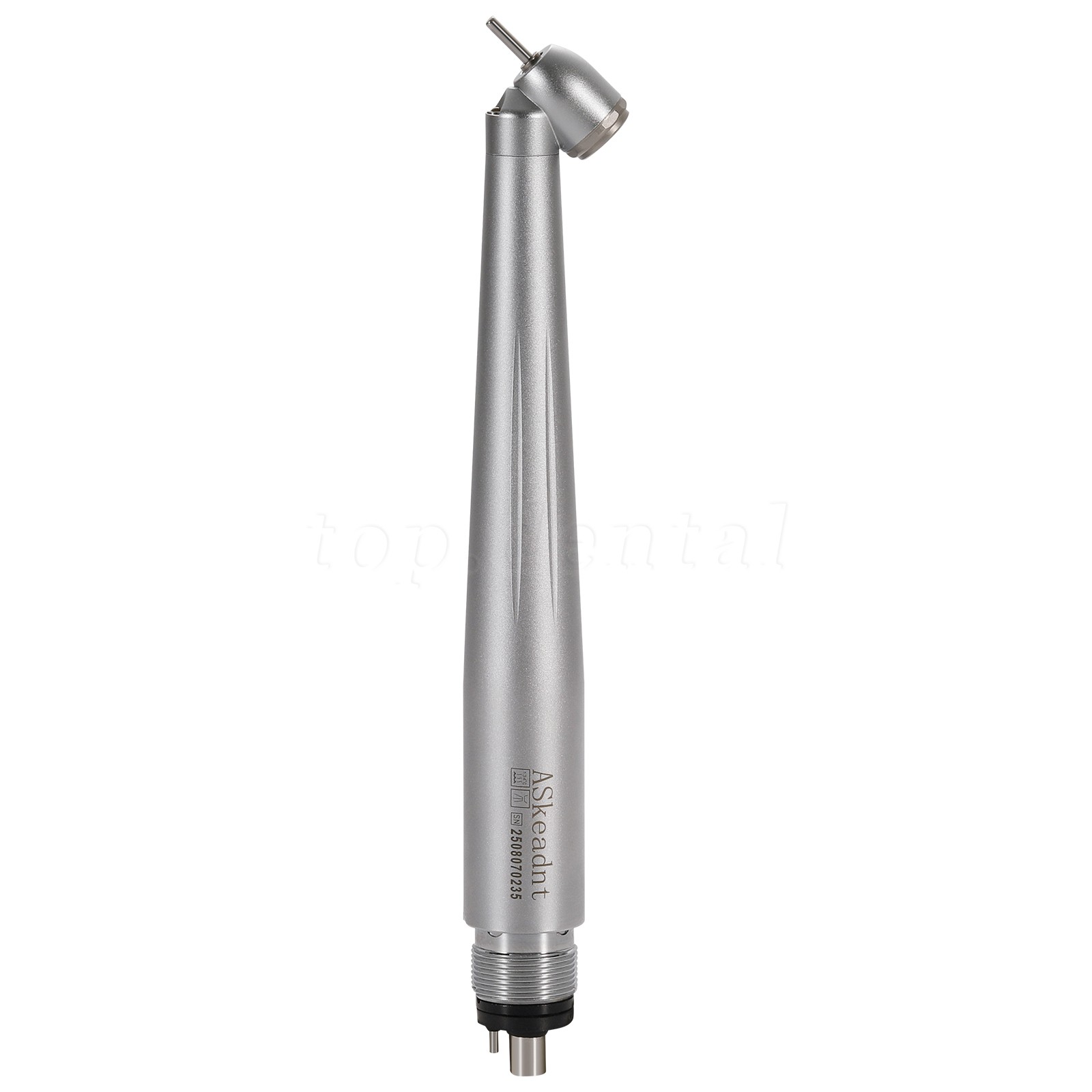 LED Dental Surgical Handpiece 45 Degree High Speed Turbine 4 Hole Rare Exhaust