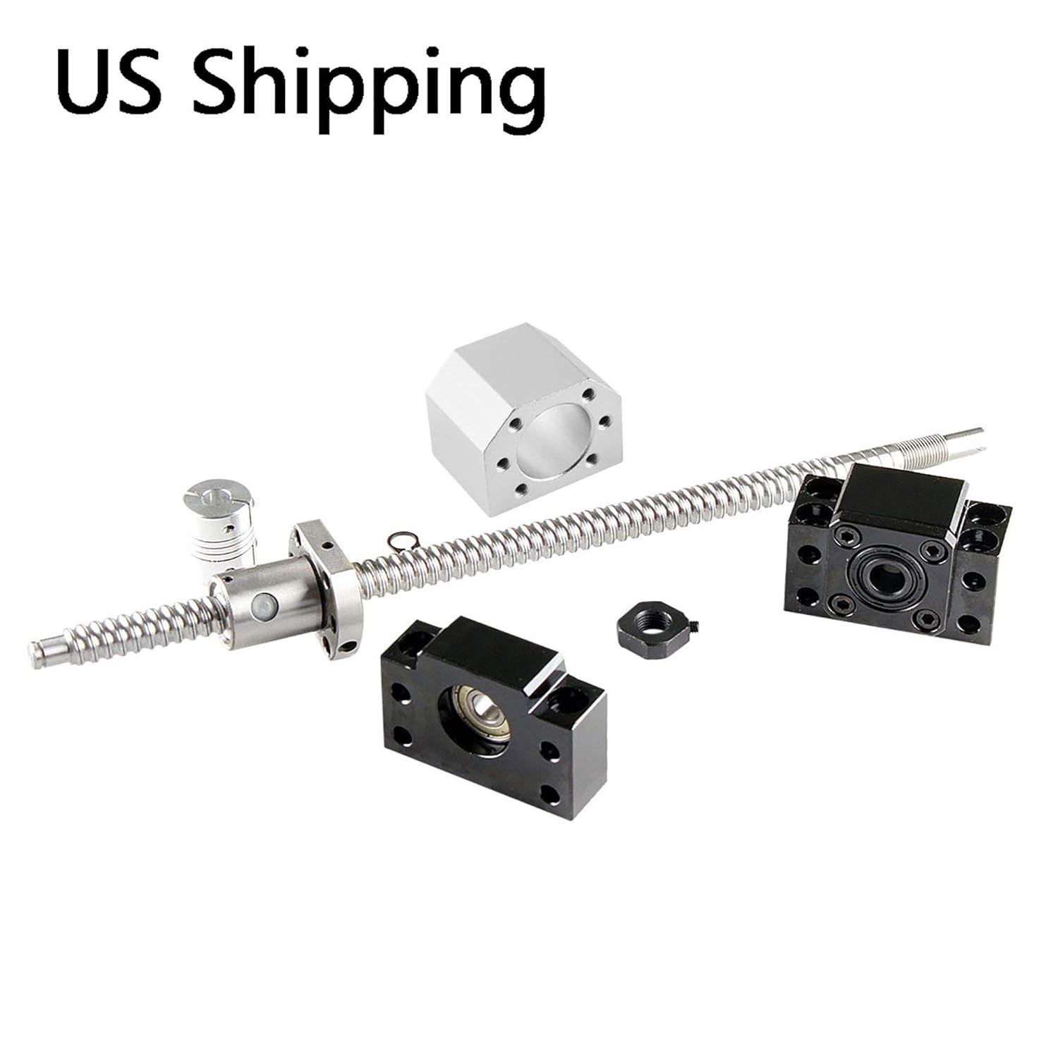 Ball Screw CNC Parts SFU1605 RM1605 16mm 450mm with Metal Deflector Ball Screw n