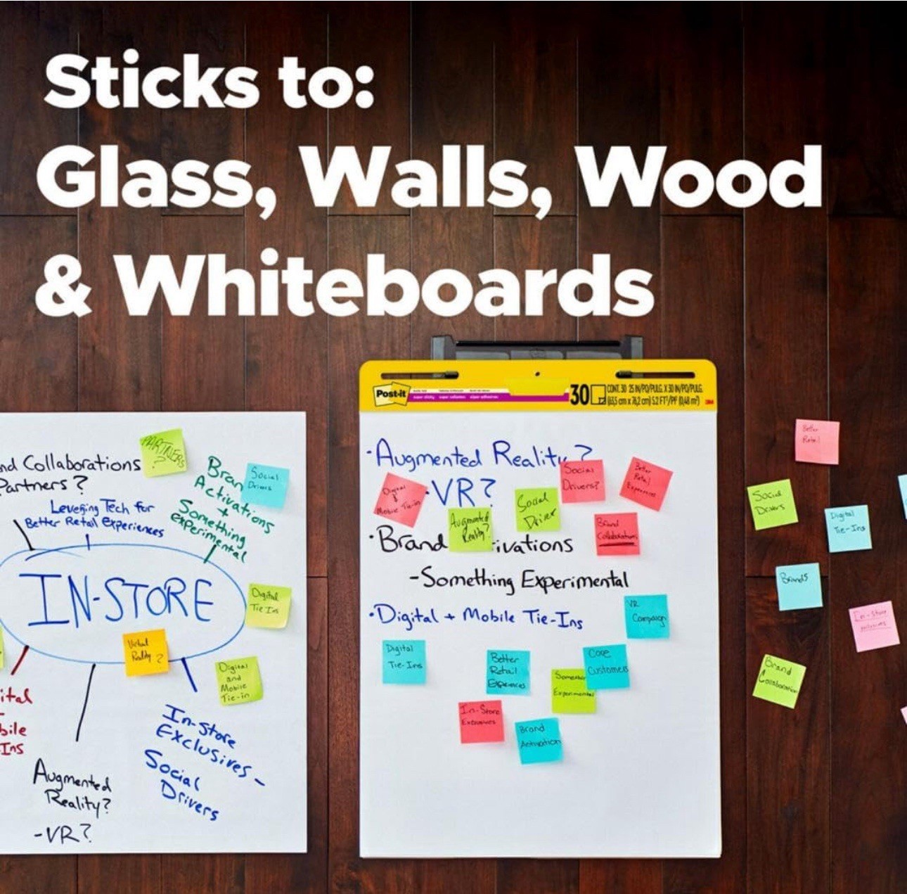 Post It Super Sticky Easel Pad 25×30 Inch 2 Pack 30 Sheets Each
