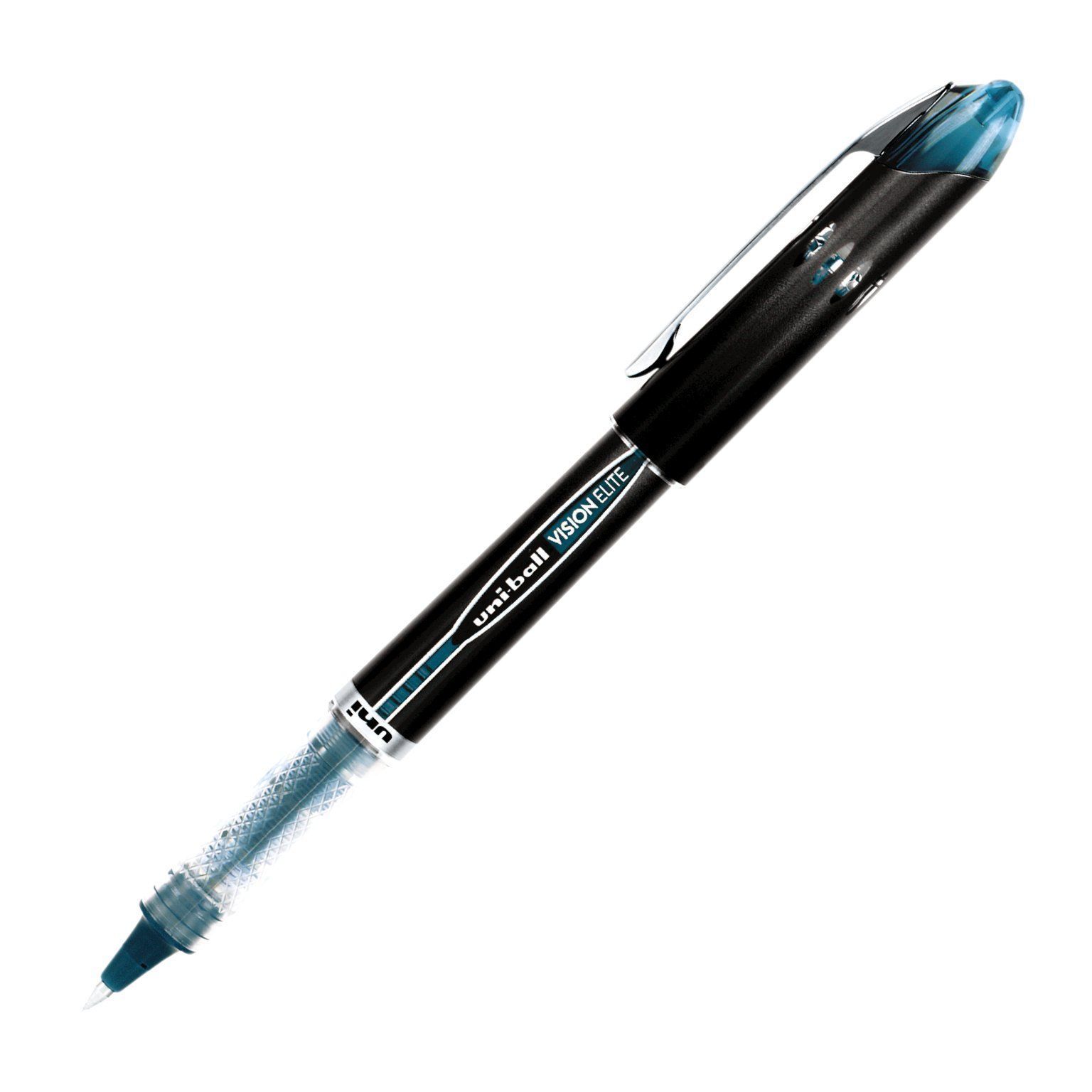 69020 Uni-Ball Vision Elite BLX Rollerball Pen, Micro Tip, Blue/Black, 1 Each
