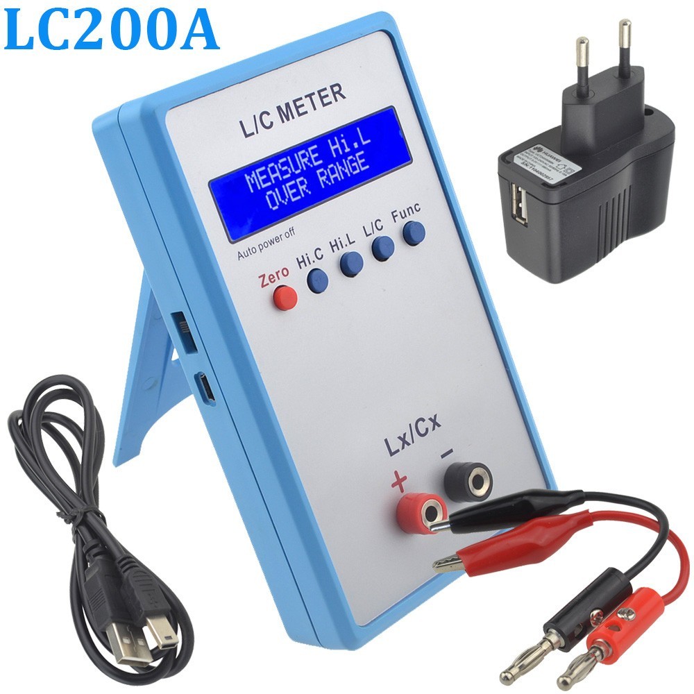 LC200A L/C Meter Inductance Capacitance Meter Digital Bridge LCR Table New