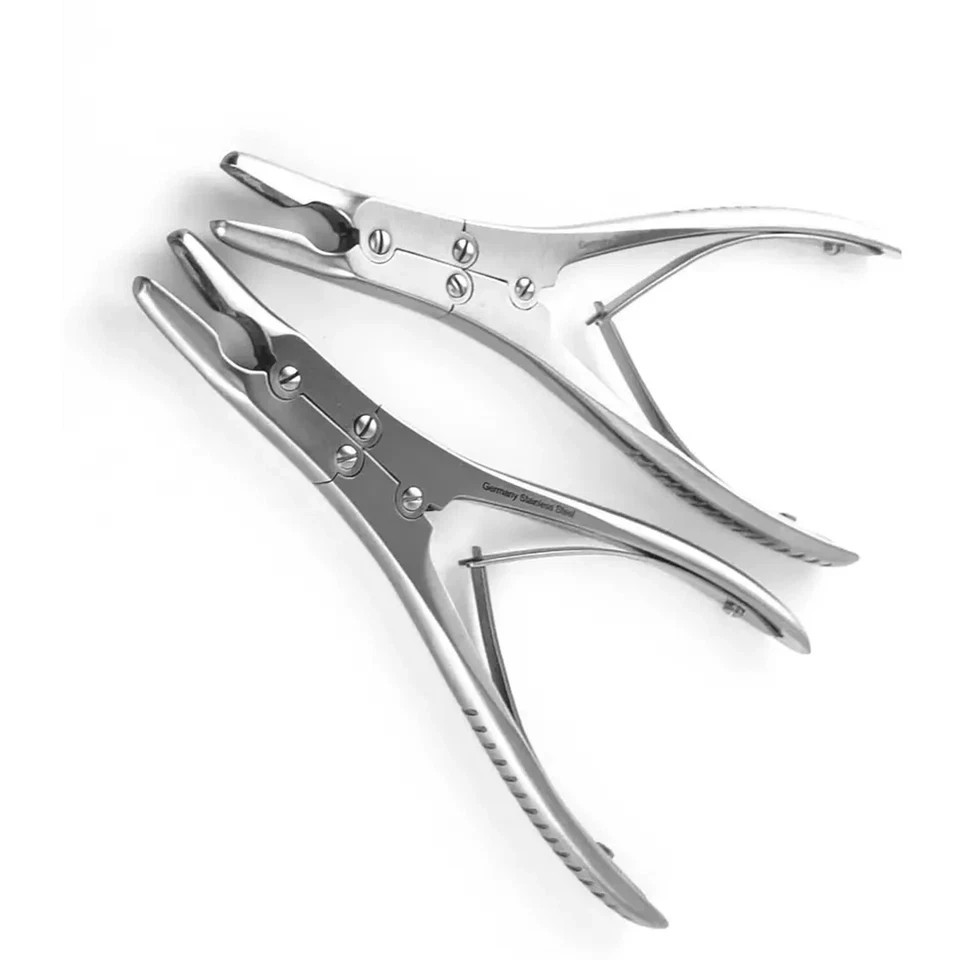2PC Ruskin Bone Rongeur 7.5 Curved Double Action Orthopedic Instruments