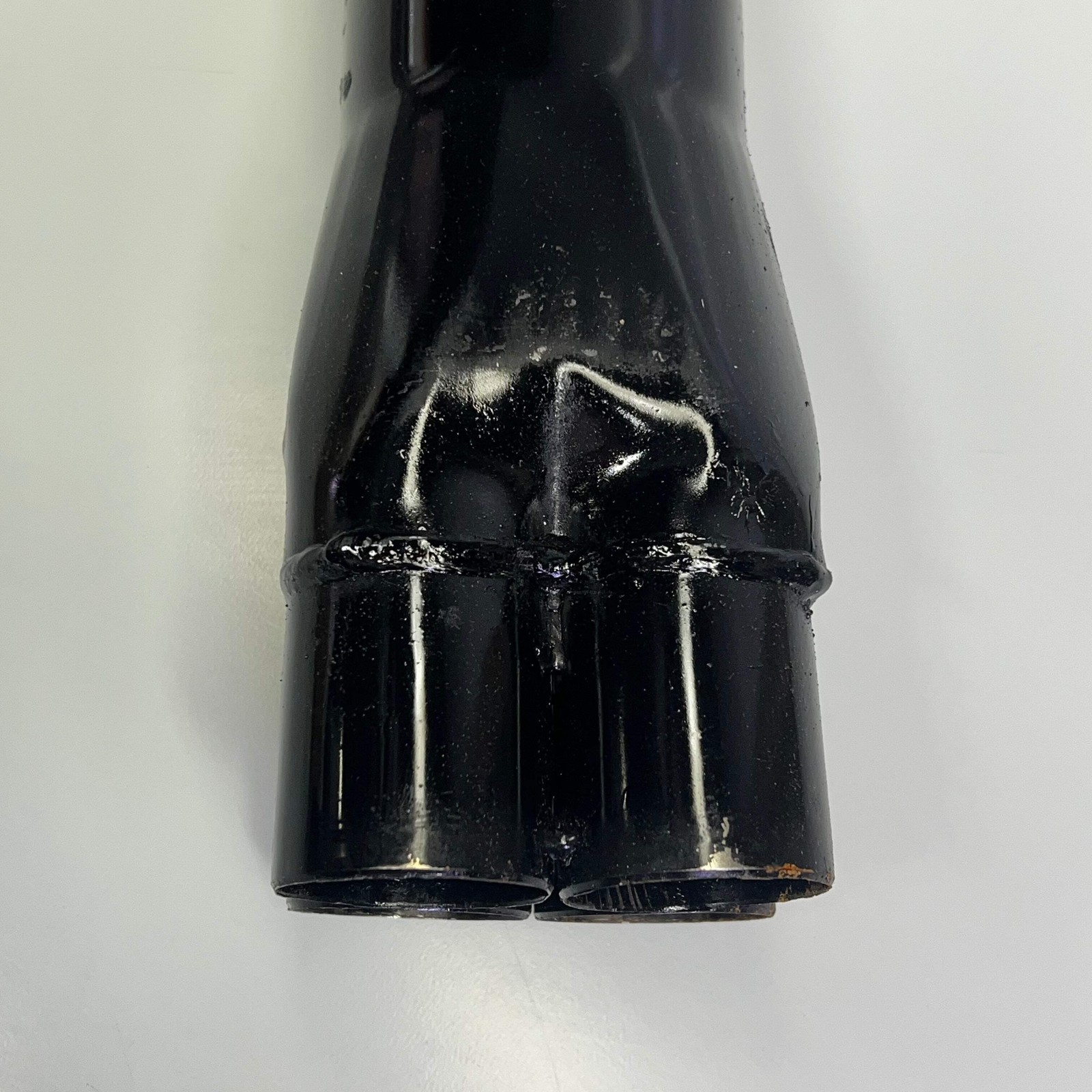 SCHOENFELD Steel Slip-On Collector 1-7/8 3-1/2″ Outlet 9″ Long Black SCHSO83541