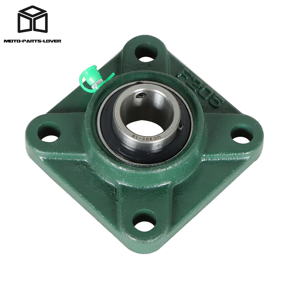 10 pcs UCF205-16 Pillow Block Flange Bearing 1″ Bore 4 Bolt Solid Base