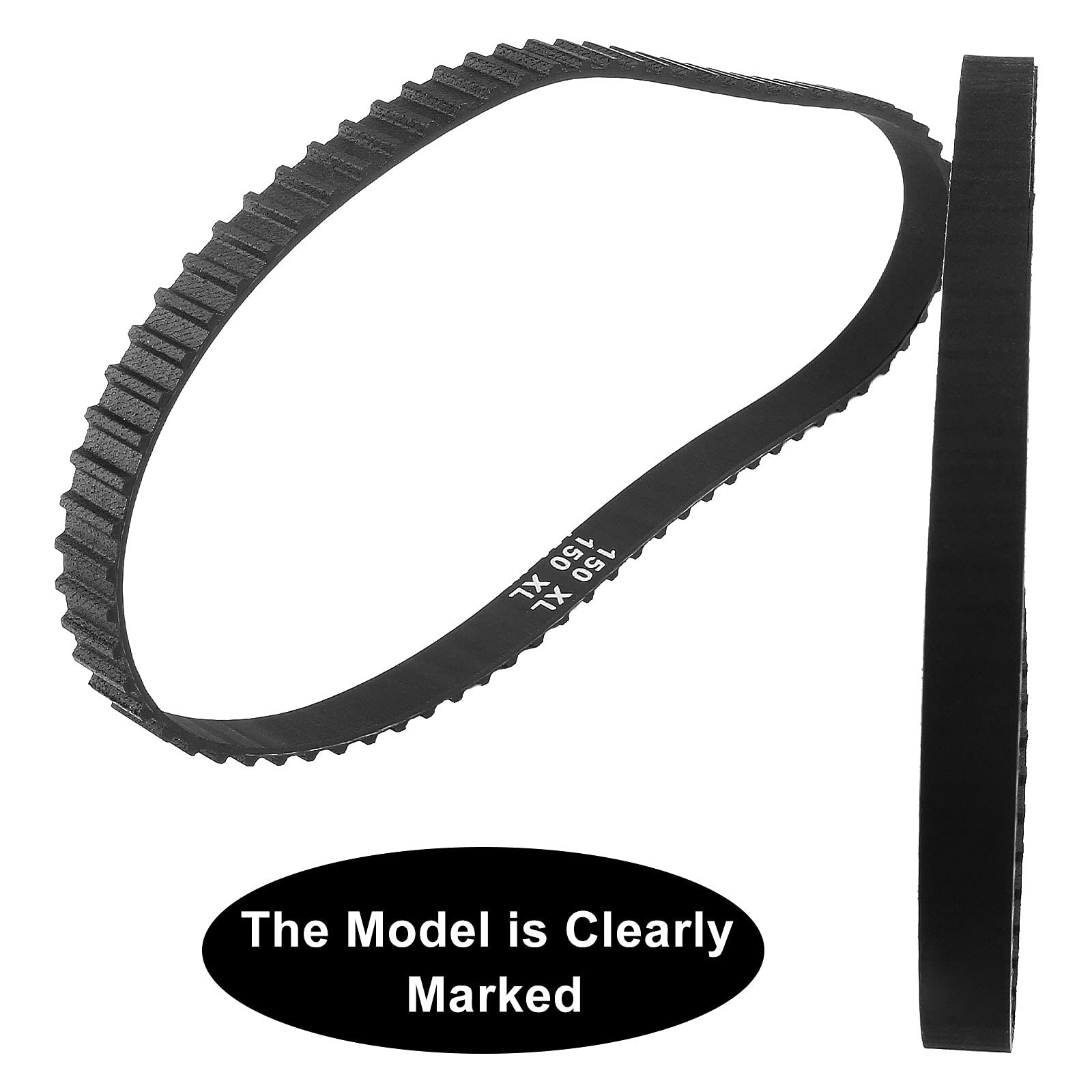 Qjaiune 2Pcs 150XL037 Timing Belt, 75T 10mm Cog Drive Belt