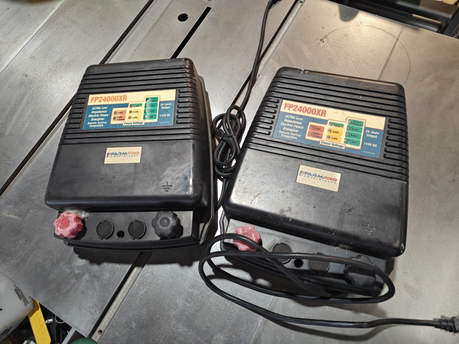 2x Farm Pro FP24000XR Ultra Low Impedance Power 24.0 Joule Output Electric Fence
