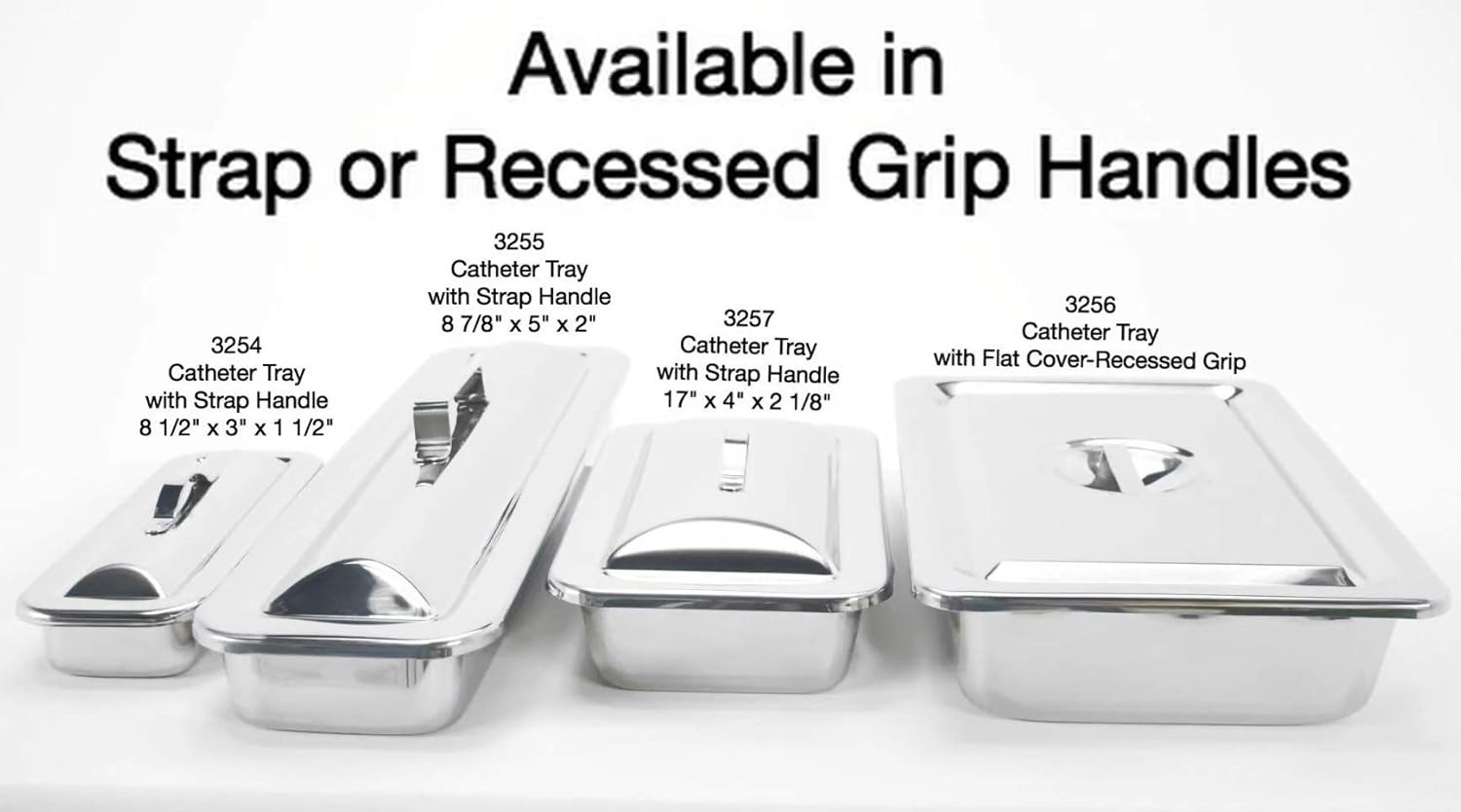 3258 Grafco Metal Instrument Tray for Medical, Dental, Tattoo, and Surgical Supp