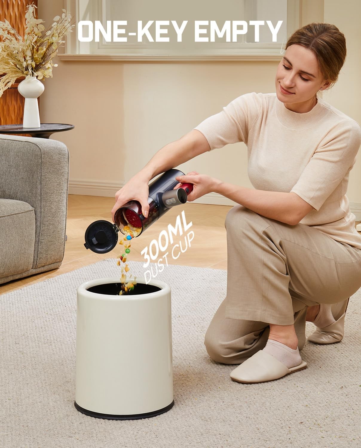 Fanttik Cruise V11 APEX Handheld Vacuum Cordless, 4-in-1 Cleaner Red
