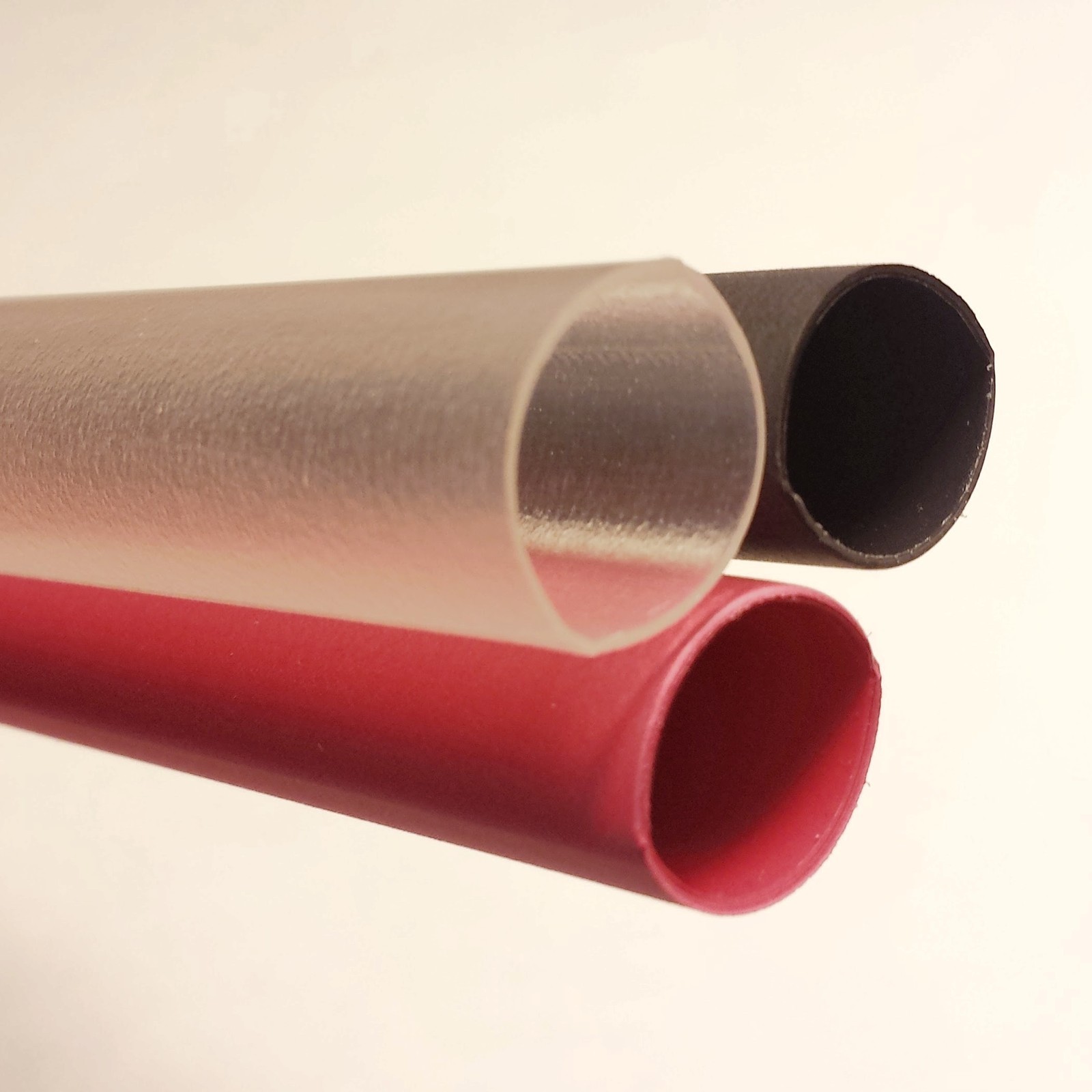 Heat Shrink Tubing 3:1 Adhesive Glue Lined Tubes 12 Inch Lengths Red/Black/Clear