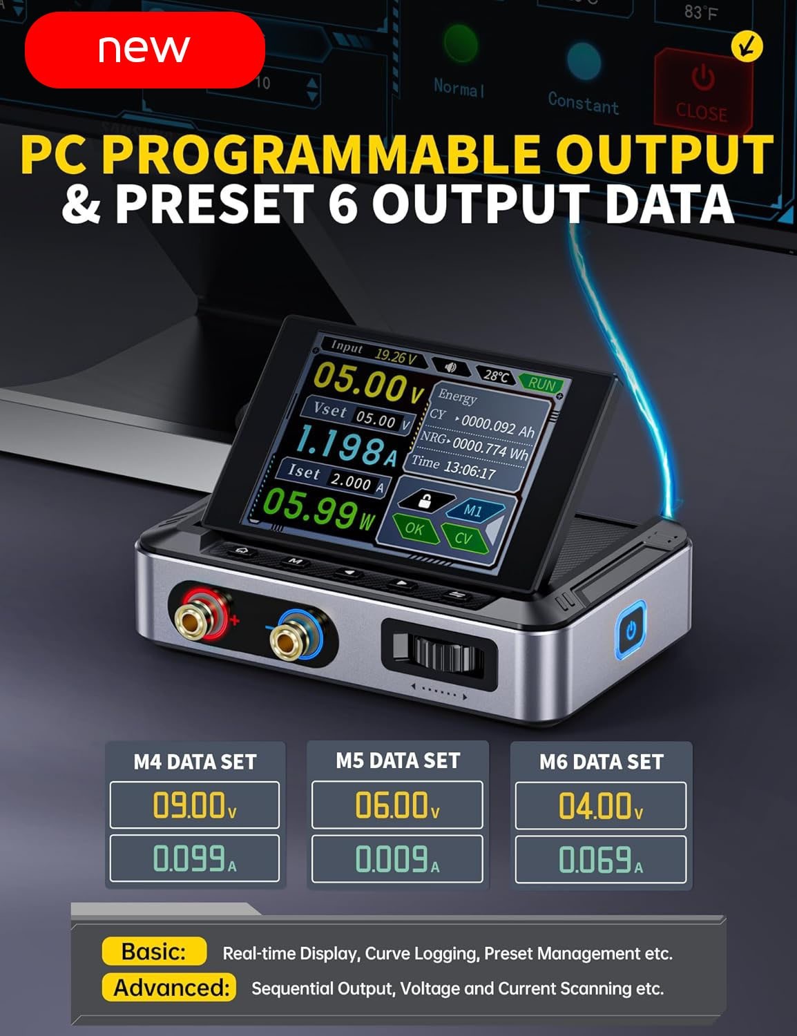 Fuente de alimentación CC variable, 30 V, 5 A, ajustable, para CNC con pantalla