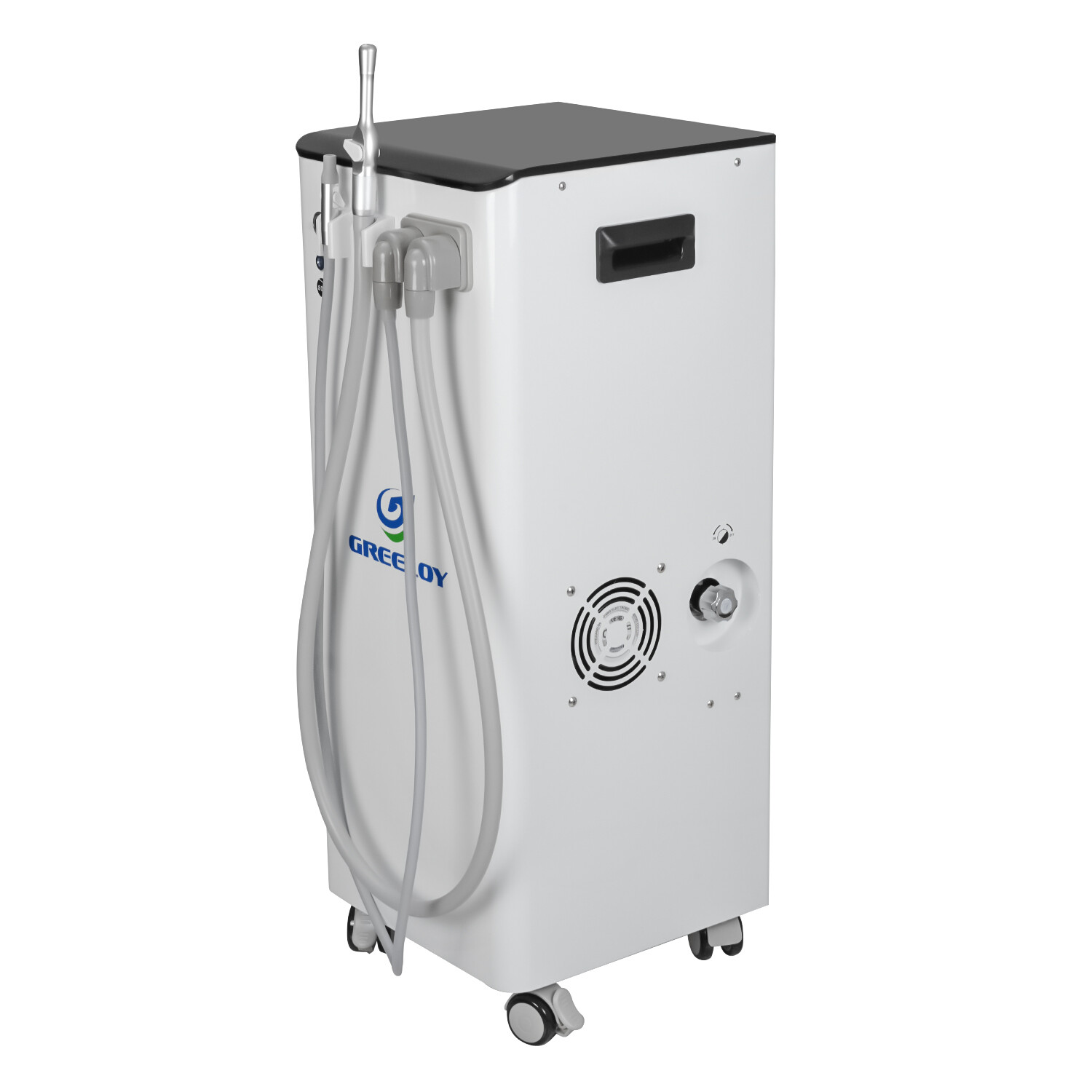 GS-M300 Portable Dental Vacuum Suction Unit 300W Mobile Suction Equipment USA
