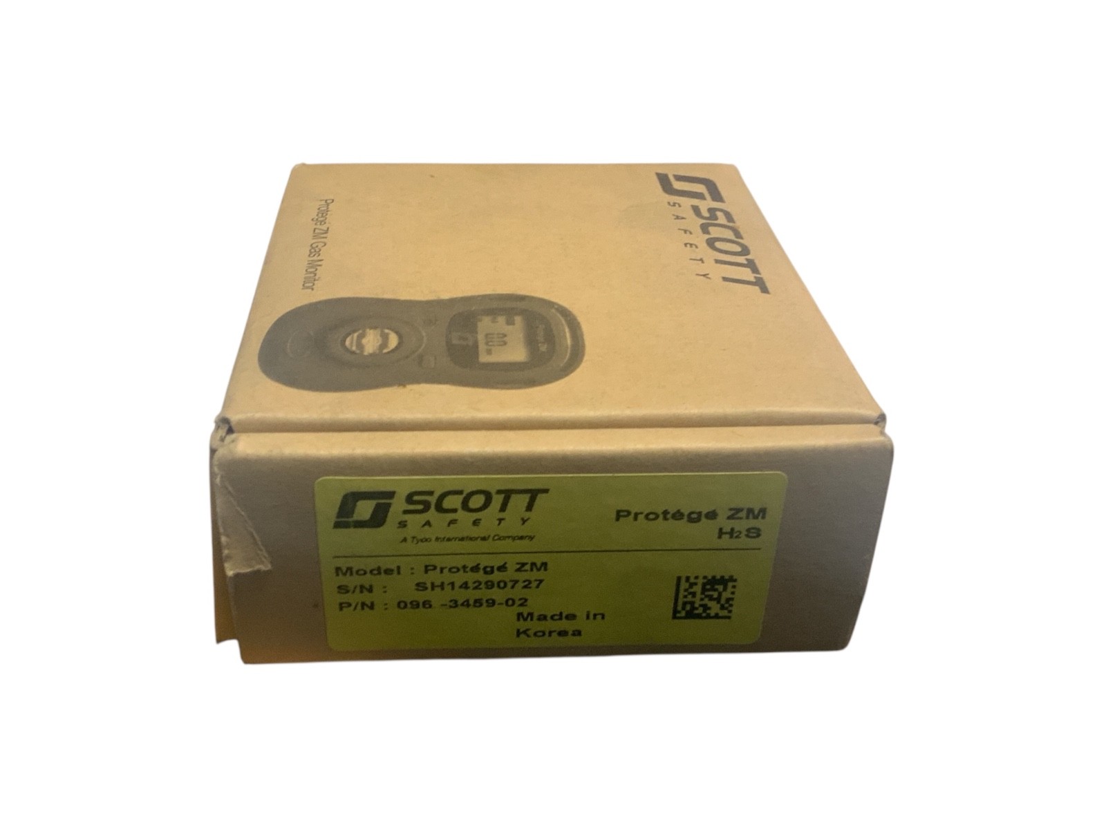 Scott Safety Protégé ZM H2S Single Gas Detector Monitor P/N 096-3459-02
