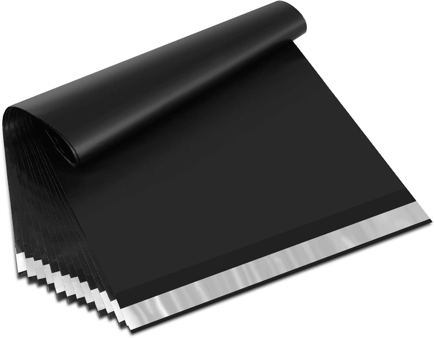200 Pack 10×13 Inch Black Poly Mailers – Self-Seal, Waterproof, Durable Shipp…