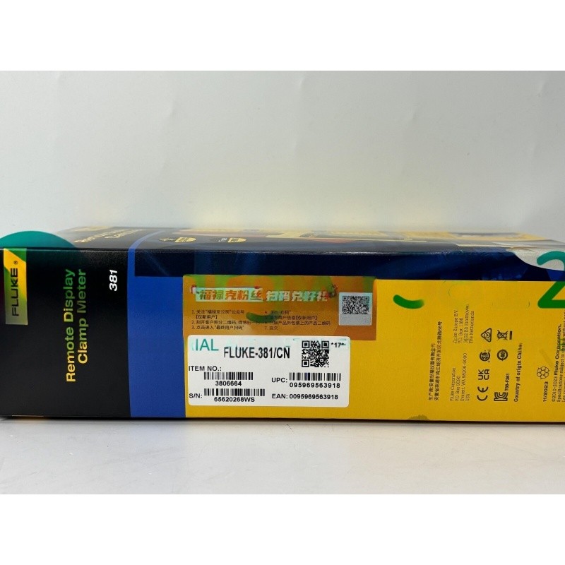 Fluke 381 Remote Display True RMS AC/DC Clamp Meter with iFlex NEW Brand New