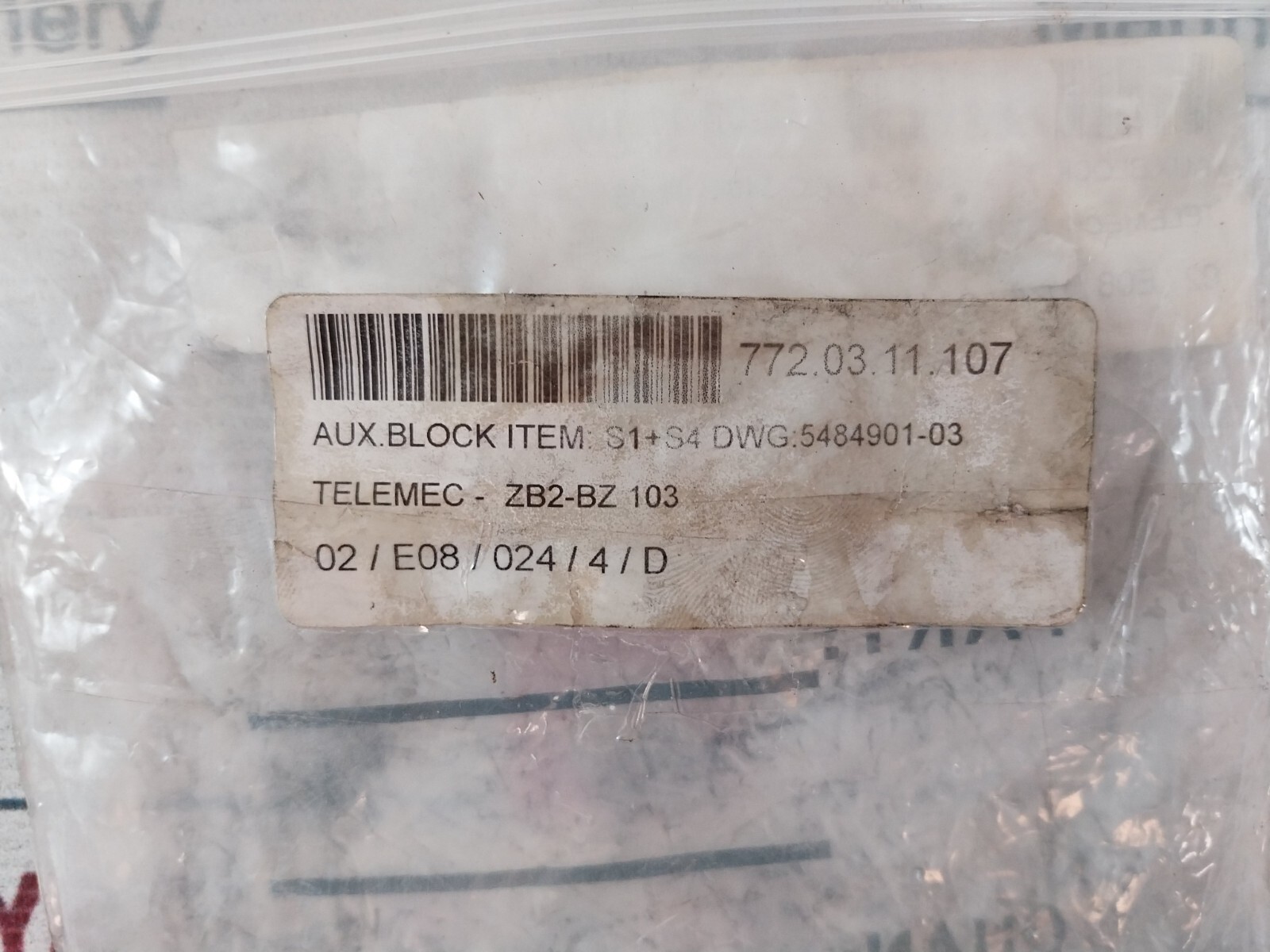 Telemecanique ZB2-BE101 Contact Block A600-Q600