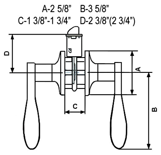 Oil Rubbed Bronze Keyed Entry Door Handle Lever Door knob Lock